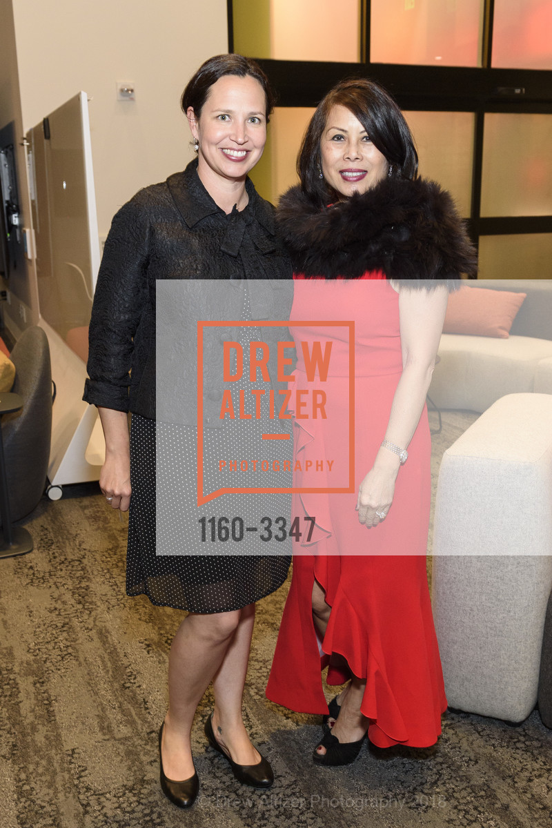 Sarah Harding, Sharon Seto, Red Cross Gala CEO Reception 2018, Wells Fargo Connections Space. 333 Market Street, San Francisco, January 24th, 2018, Photo #1160-3347 Sarah Harding, Sharon Seto, Photo #1160-3347