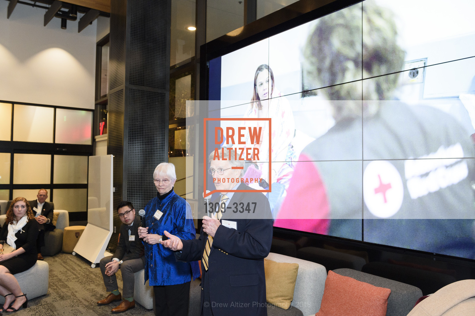 Ann Eichhorn, Bill Eichhorn, Red Cross Gala CEO Reception 2018, Wells Fargo Connections Space. 333 Market Street, San Francisco, January 24th, 2018, Photo #1309-3347 Ann Eichhorn, Bill Eichhorn, Photo #1309-3347