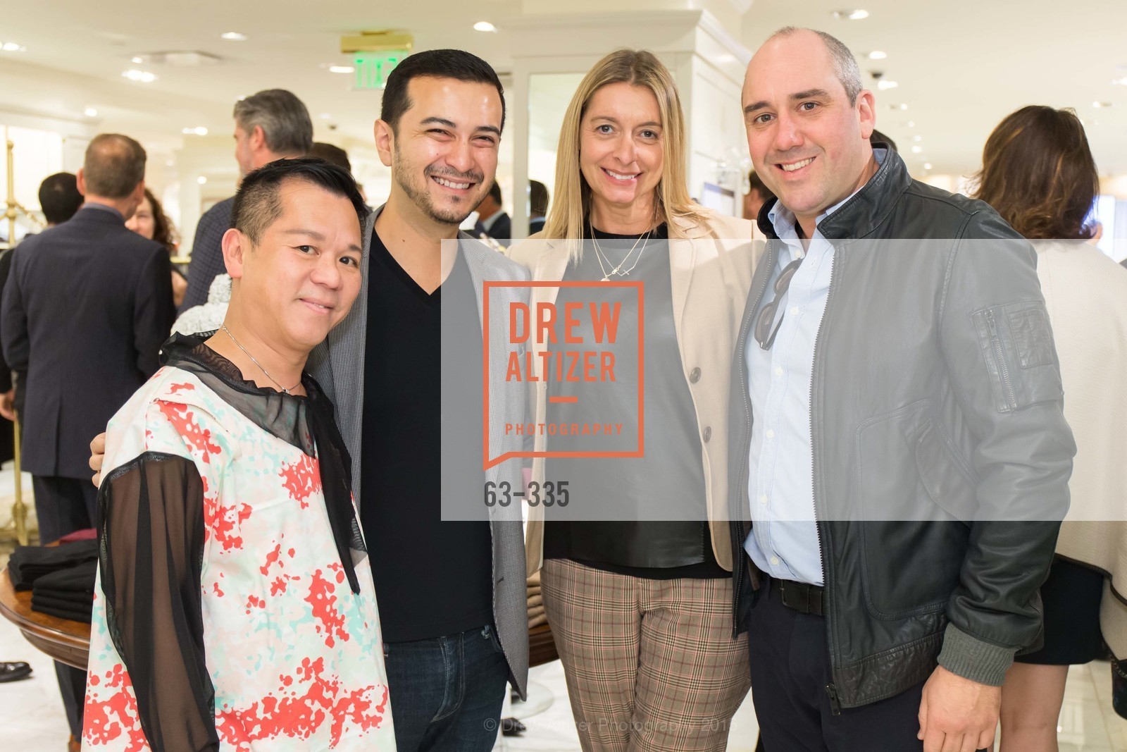 Baby Chic, Alex Lopez, Laura Wharton, Gil Padia, Gucci & Vogue Dinner, Brooks Brothers. Brooks Brothers, . 240 Post St, October 1st, 2015, Photo #63-335 Baby Chic, Alex Lopez, Laura Wharton, Gil Padia, Photo #63-335