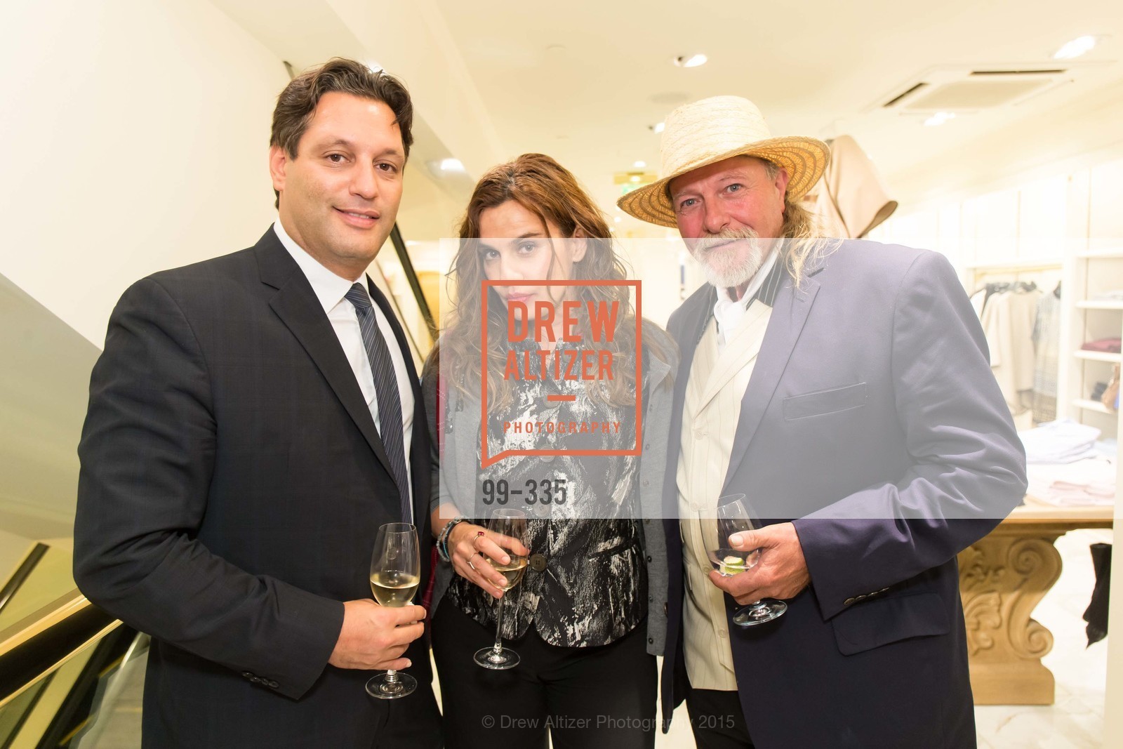 Joel Cobert, Maya Gervis, JC, Gucci & Vogue Dinner, Brooks Brothers. Brooks Brothers, . 240 Post St, October 1st, 2015, Photo #99-335 Joel Cobert, Maya Gervis, JC, Photo #99-335