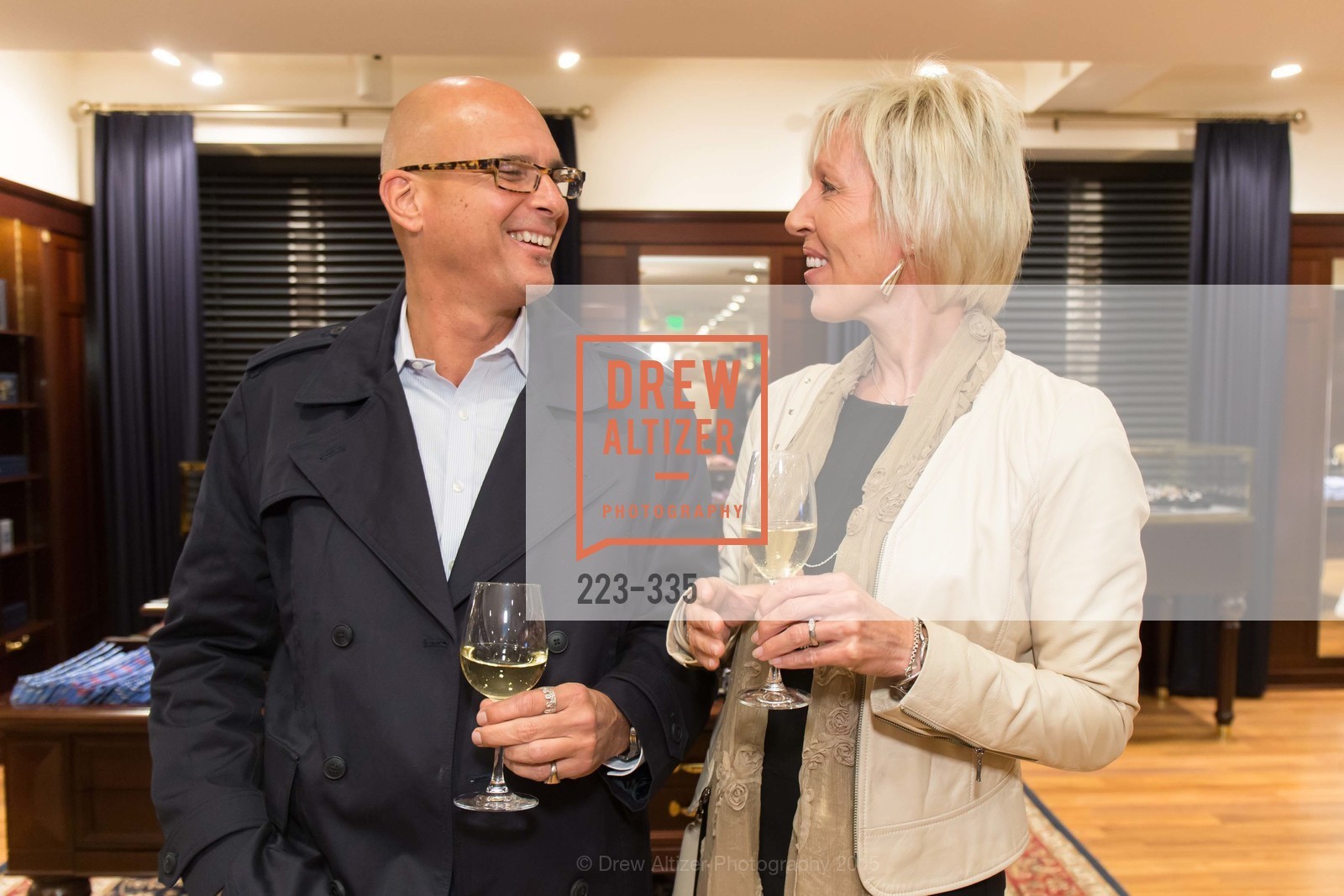 Mark Busacca, Donna McPherson, Launch Party for The San Francisco Fall Antiques Show, Brooks Brothers. 240 Post St, October 1st, 2015,Drew Altizer, Drew Altizer Photography, full-service agency, private events, San Francisco photographer, photographer california