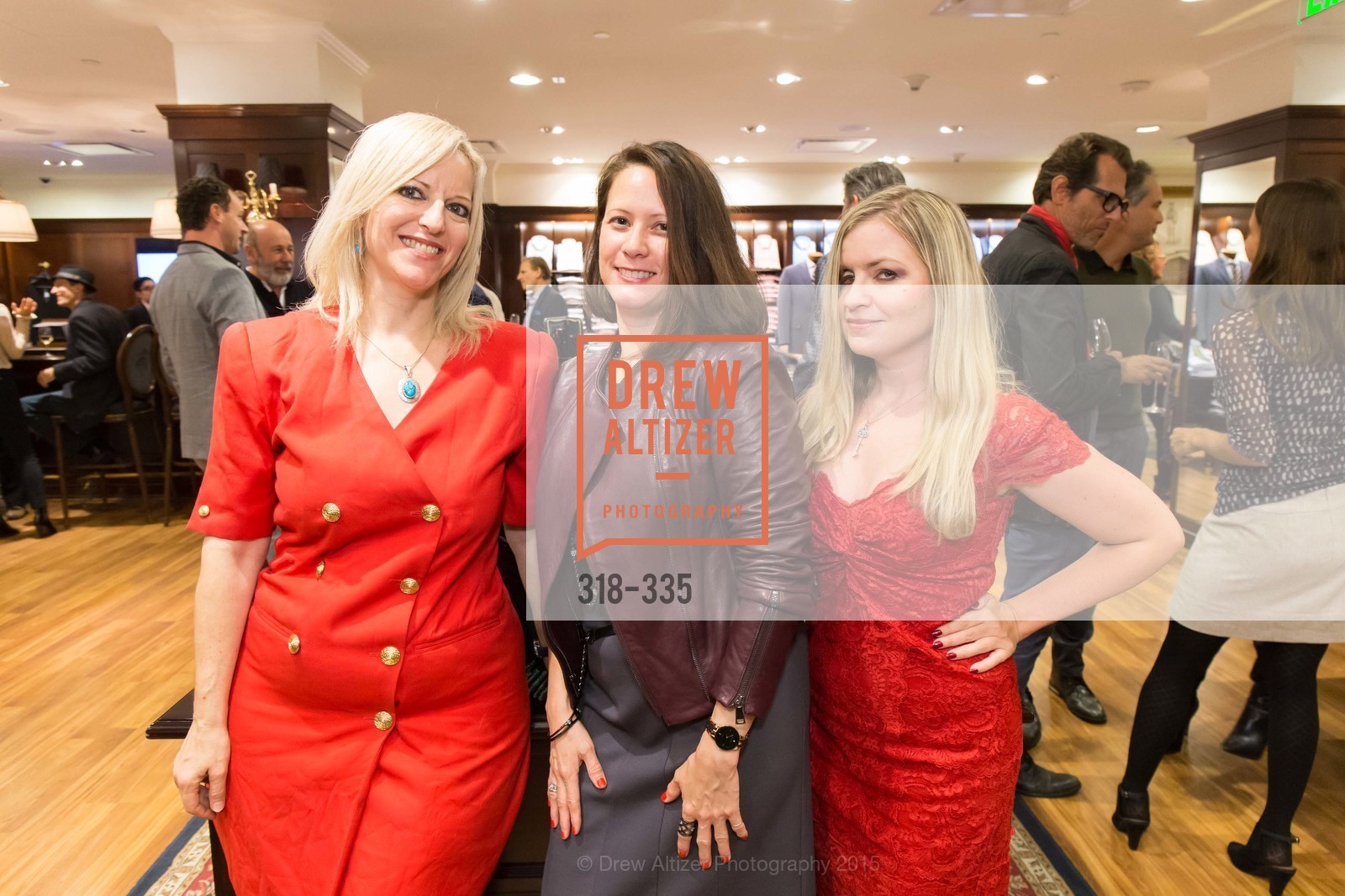 Anne Heit, Ariel Wyatt, Julie Hall, Launch Party for The San Francisco Fall Antiques Show, Brooks Brothers. 240 Post St, October 1st, 2015,Drew Altizer, Drew Altizer Photography, full-service agency, private events, San Francisco photographer, photographer california