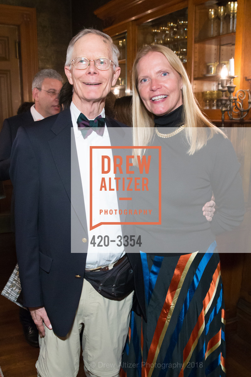 Harry Miller, Nancy Gille, Haas-Lilienthal House Restoration Celebration, Haas-Lilienthal House. 2007 Franklin Street, January 25th, 2018, Photo #420-3354 Harry Miller, Nancy Gille, Photo #420-3354