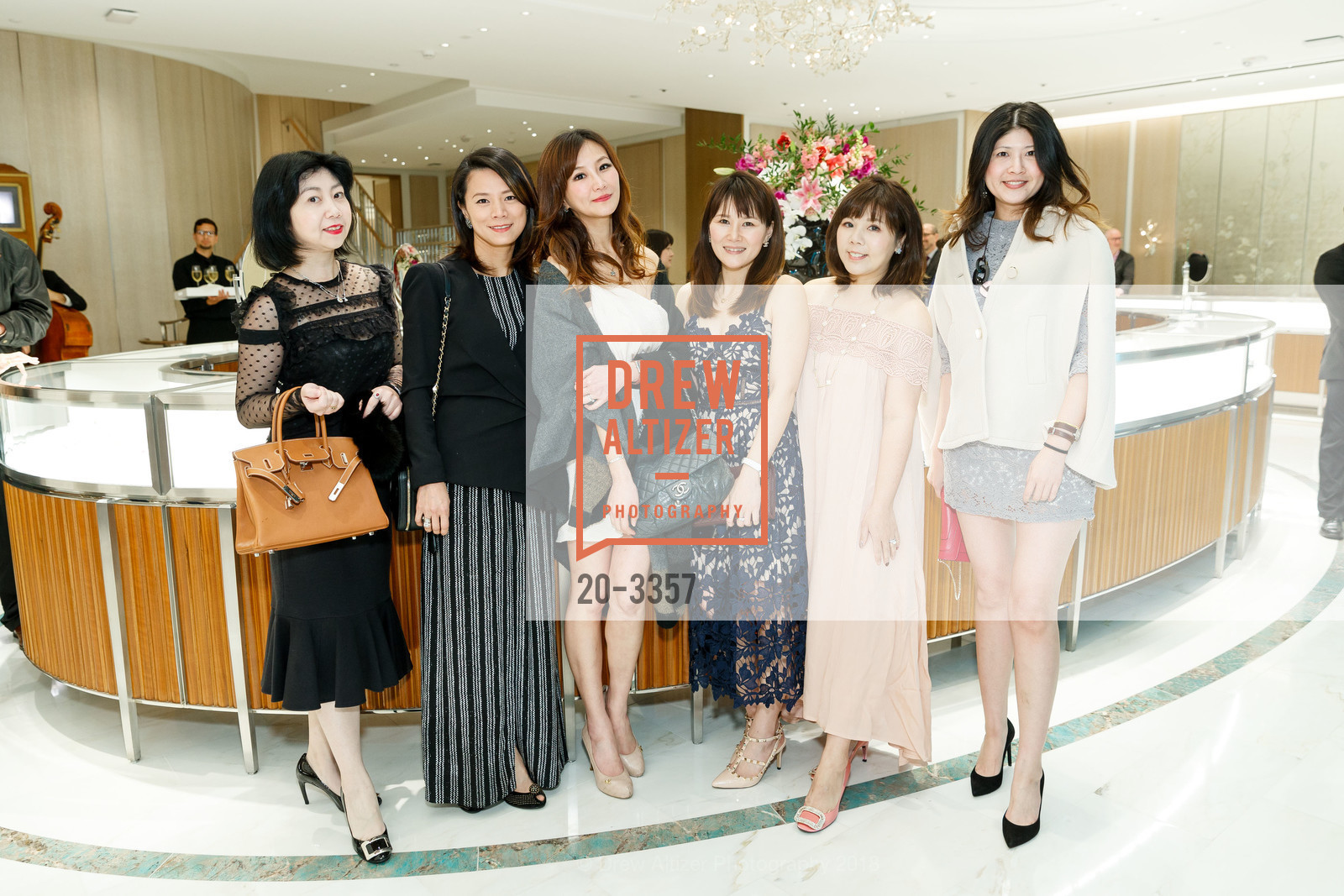 Lisa Chen, Jasmine Yang, Li Lee, Serena Hi, Nicole Lu, SF Symphony Chinese New Year Cocktail Event at Tiffany & Co. 2018, Tiffany & Co. 350 Post Street, SF. 350 Post Street, SF, January 24th, 2018, Photo #20-3357 Lisa Chen, Jasmine Yang, Li Lee, Serena Hi, Nicole Lu, Photo #20-3357
