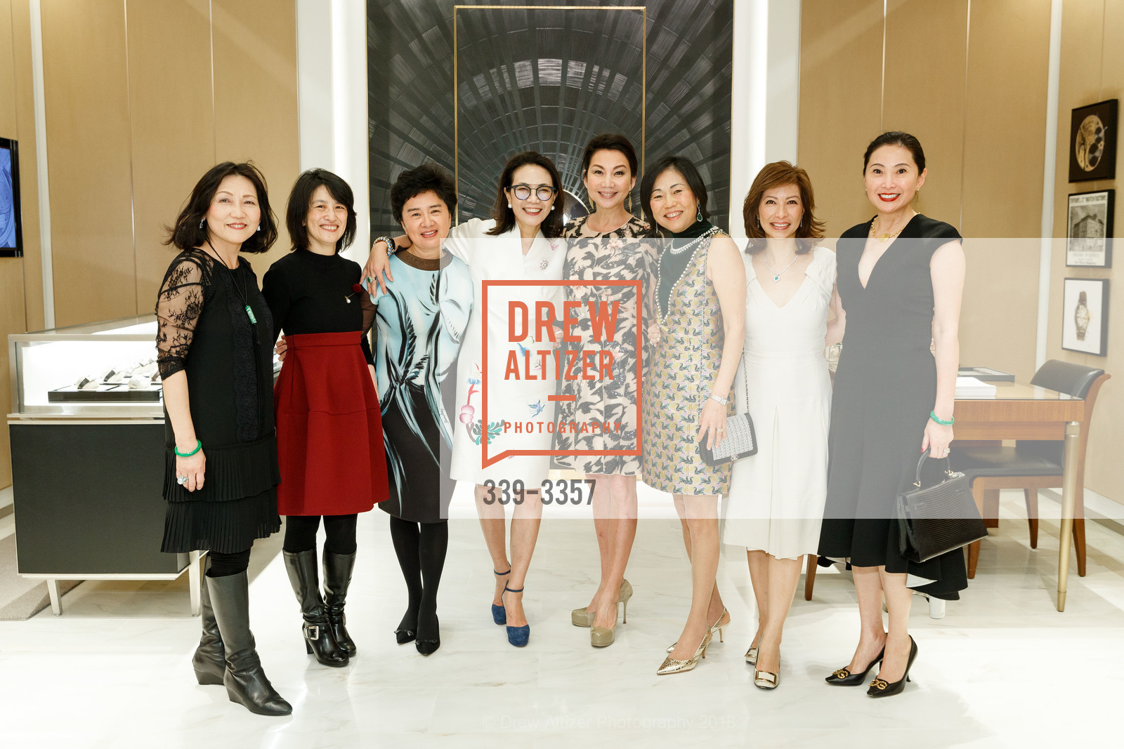 Adele Chen, Jean Wong, Barbara Zhang, Xiaojun Lee, Hope Chen, Keeting Chu, Michelle Tai, Cindy Li, SF Symphony Chinese New Year Cocktail Event at Tiffany & Co. 2018, Tiffany & Co. 350 Post Street, SF. 350 Post Street, SF, January 24th, 2018, Photo #339-3357 Adele Chen, Jean Wong, Barbara Zhang, Xiaojun Lee, Hope Chen, Keeting Chu, Michelle Tai, Cindy Li, Photo #339-3357