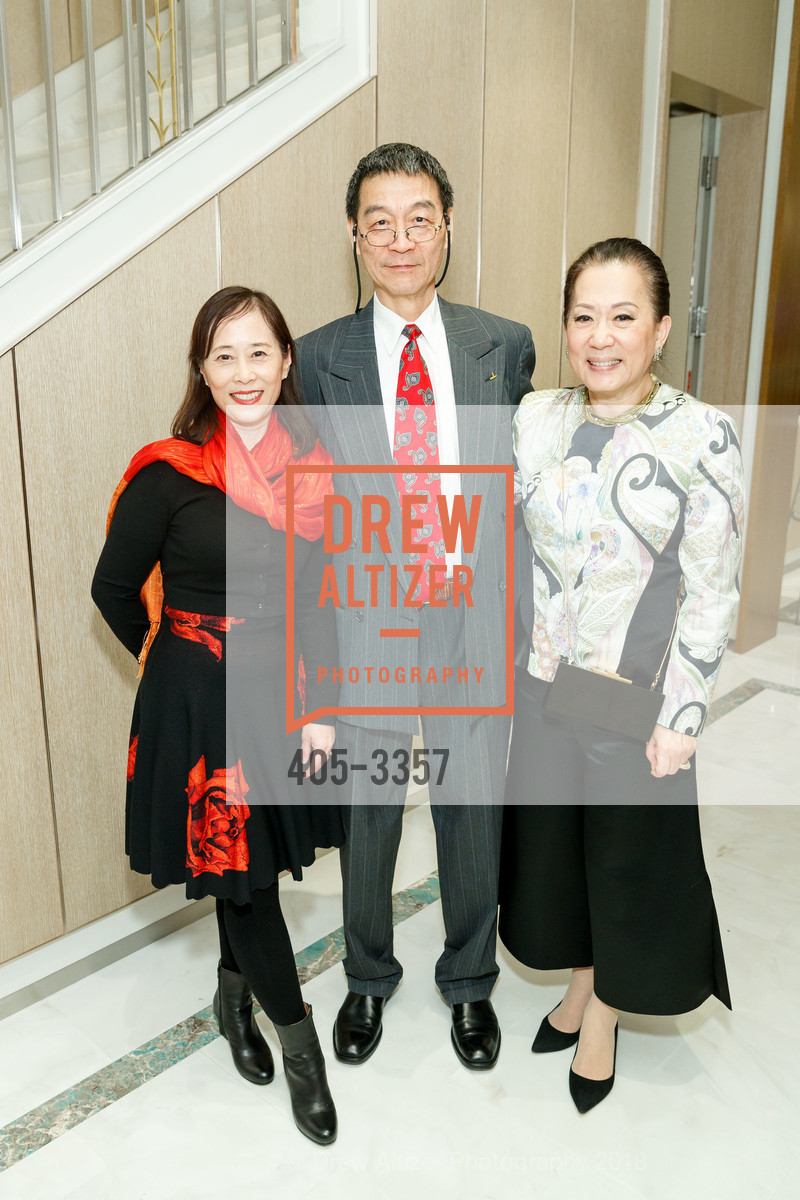 Chaomei Chen, Yu Wu, Shirley Soong, SF Symphony Chinese New Year Cocktail Event at Tiffany & Co. 2018, Tiffany & Co. 350 Post Street, SF. 350 Post Street, SF, January 24th, 2018, Photo #405-3357 Chaomei Chen, Yu Wu, Shirley Soong, Photo #405-3357