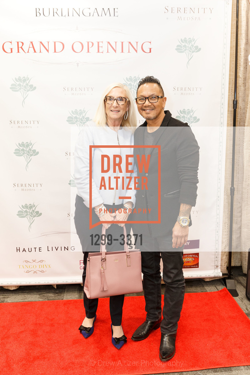Kathy Quinlan, Gary Perez, Serenity MedSpa's Burlingame Grand Opening 2018, Serenity MedSpa. 1720 El Camino Real Suite 160 Burlingame, California, Photo #1299-3371 Kathy Quinlan, Gary Perez, Photo #1299-3371