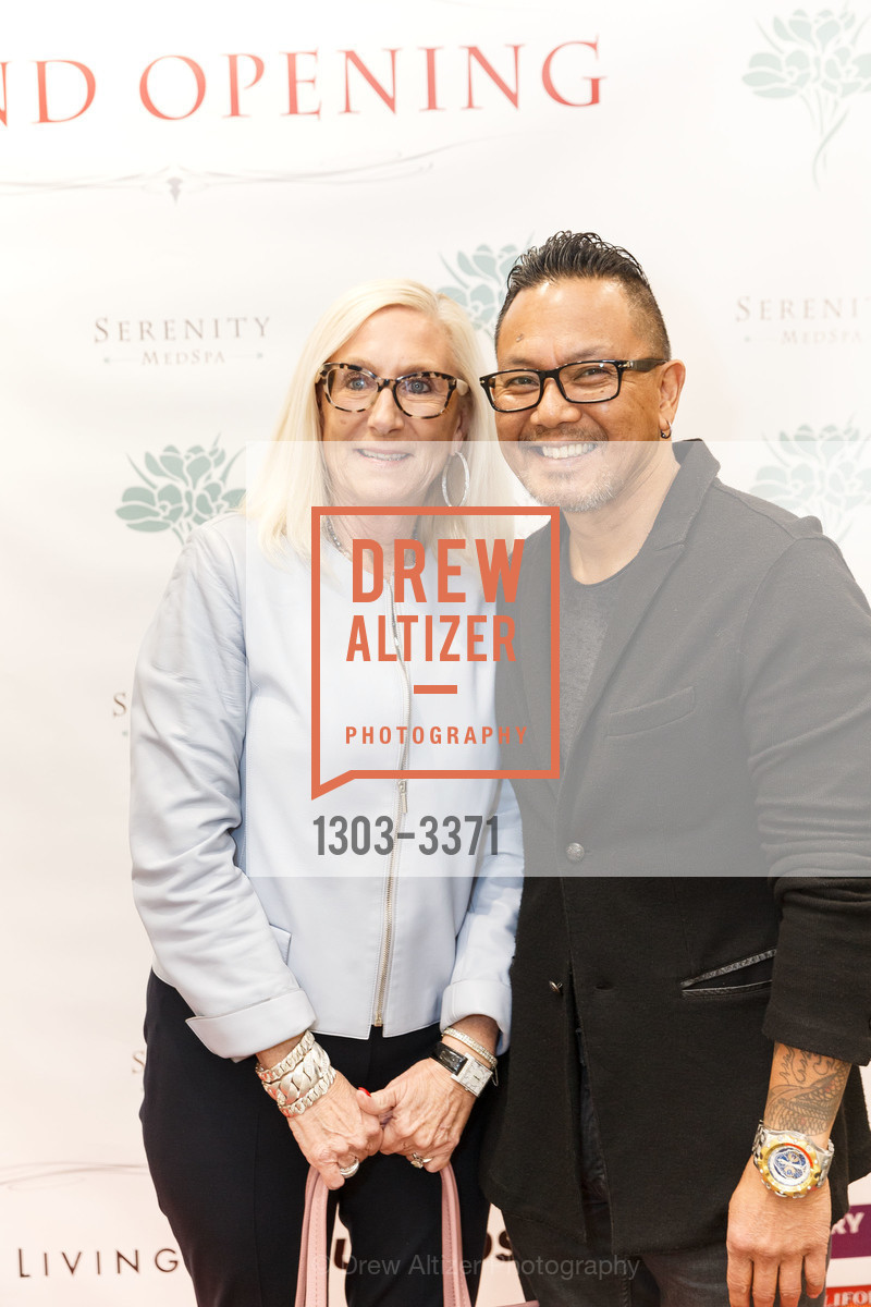 Kathy Quinlan, Gary Perez, Serenity MedSpa's Burlingame Grand Opening 2018, Serenity MedSpa. 1720 El Camino Real Suite 160 Burlingame, California, Photo #1303-3371 Kathy Quinlan, Gary Perez, Photo #1303-3371