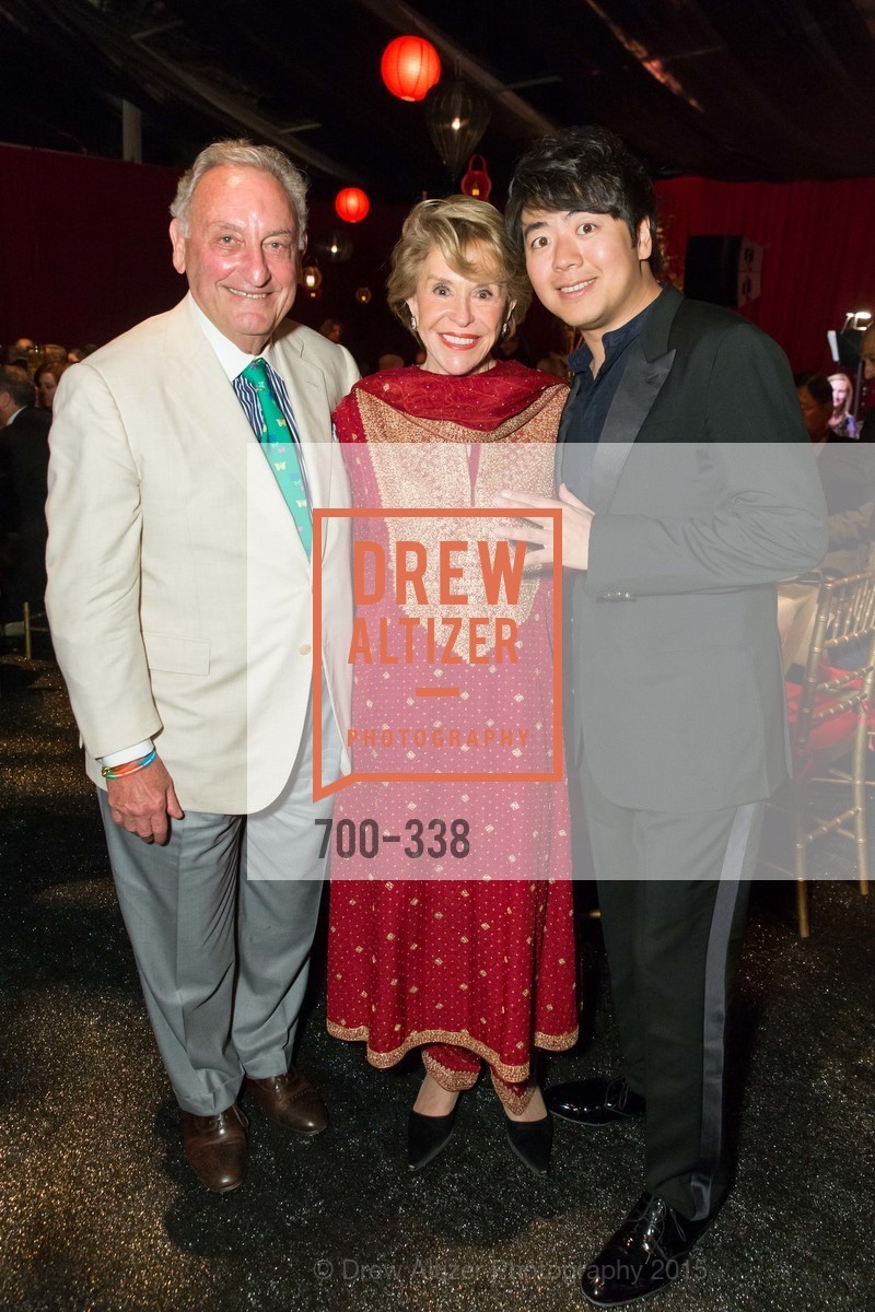 Sandy Weill, Joan Weill, Lang Lang, Weill Hall 2015 Season Opening Gala At Sonoma State University, Sonoma State Green Music Center, Weill Hall. Sonoma State Green Music Center, Weill Hall. 1801 E Cotati Ave, October 3rd, 2015, Photo #700-338 Sandy Weill, Joan Weill, Lang Lang, Photo #700-338