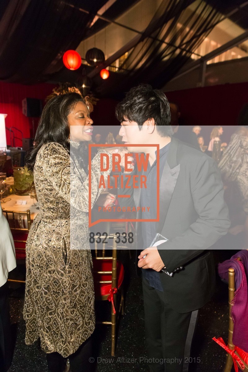 Pamela Joyner, Lang Lang, Weill Hall 2015 Season Opening Gala At Sonoma State University, Sonoma State Green Music Center, Weill Hall. Sonoma State Green Music Center, Weill Hall. 1801 E Cotati Ave, October 3rd, 2015, Photo #832-338 Pamela Joyner, Lang Lang, Photo #832-338