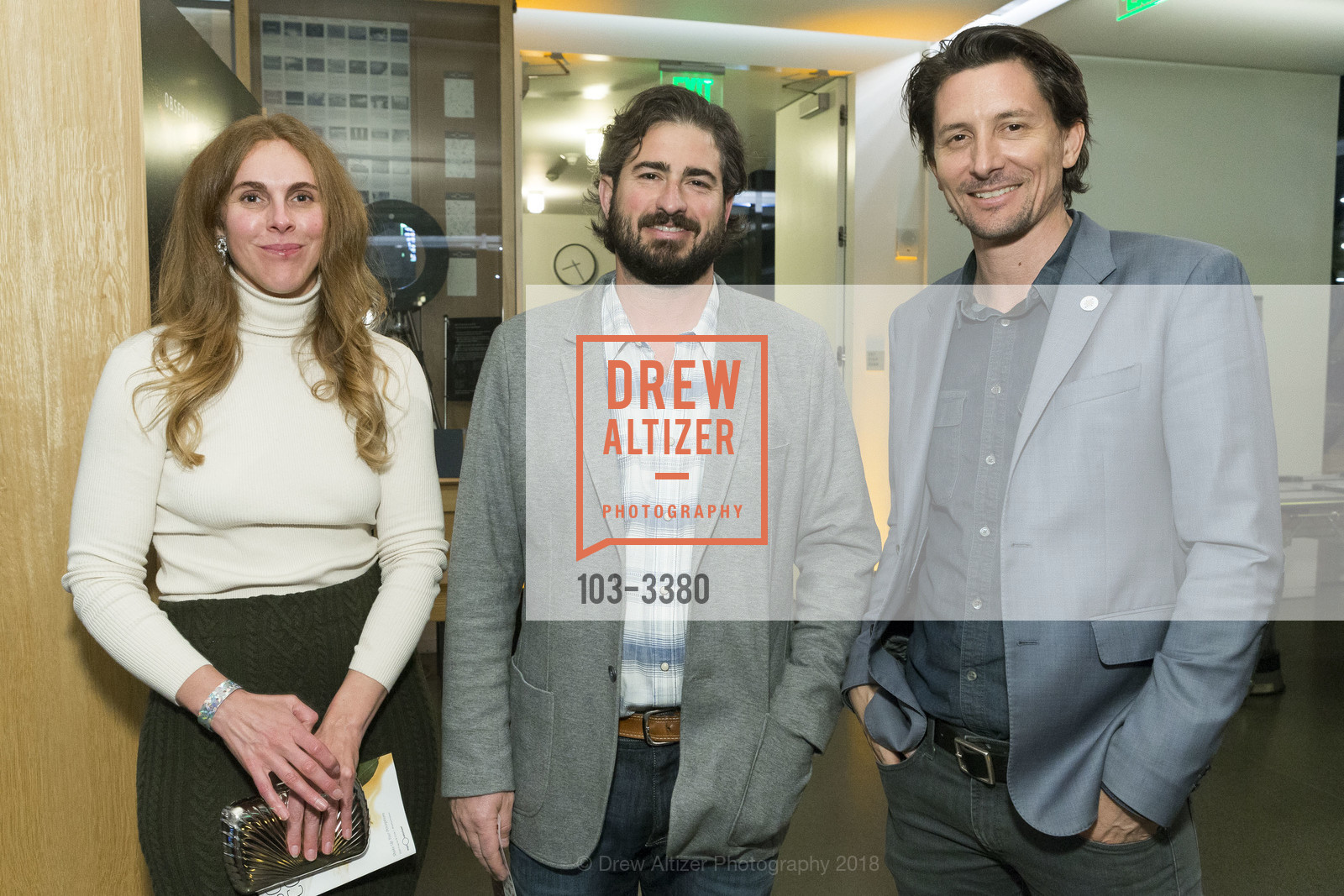 Tess Wallace, Aaron Mandell, Rob Nail, Science of Cocktails 2018, Exploratorium, Pier 15, The Embarcadero, SF. Exploratorium, Pier 15, The Embarcadero, SF, February 9th, 2018, Photo #103-3380 Tess Wallace, Aaron Mandell, Rob Nail, Photo #103-3380