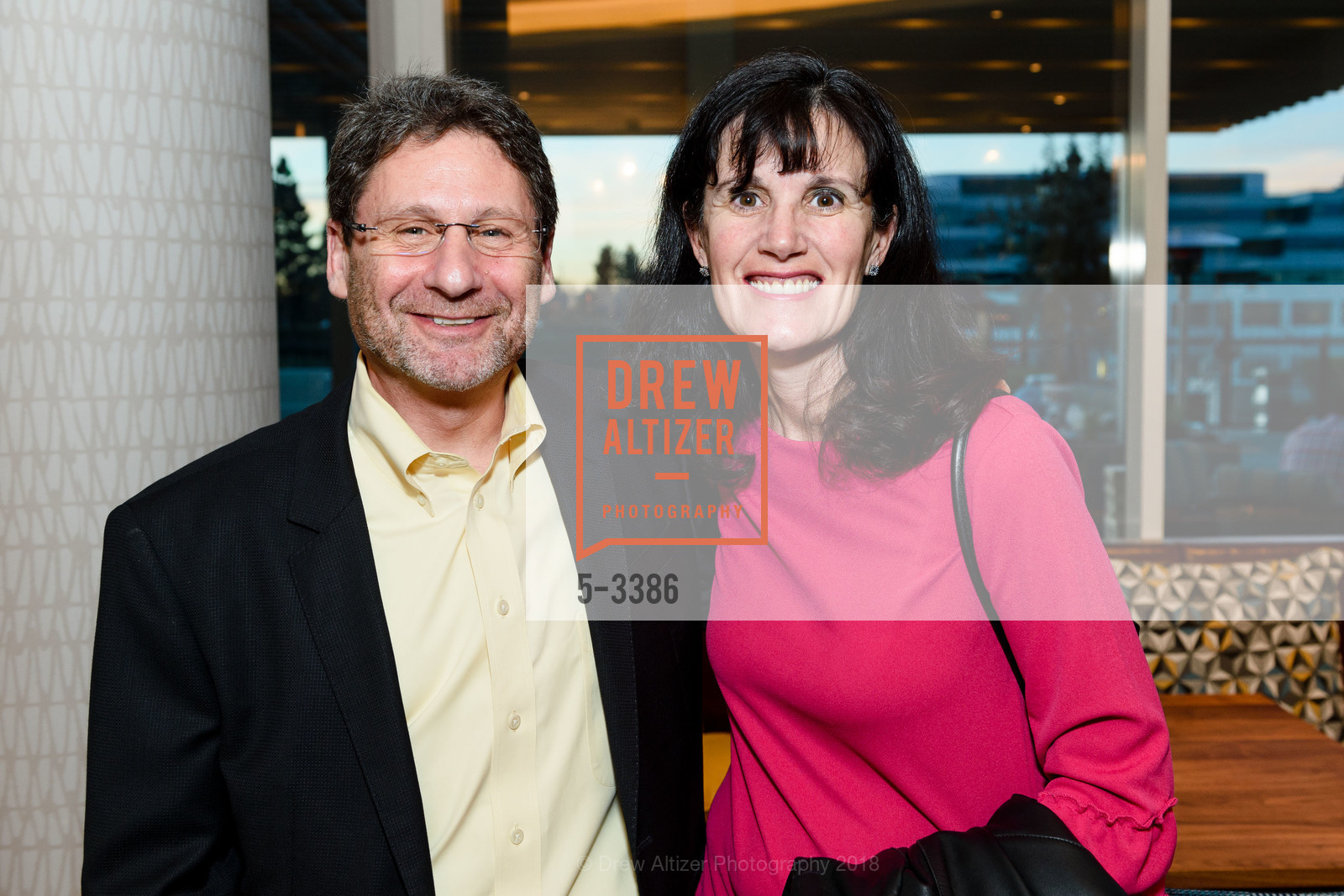 Dan Kaplan, Melissa Silvers, Scroll Ball Waterside Kitchen Opening, Scroll Bar, Pullman Hotel. 223 Twin Dolphin Drive, February 1st, 2018, Photo #5-3386 Dan Kaplan, Melissa Silvers, Photo #5-3386
