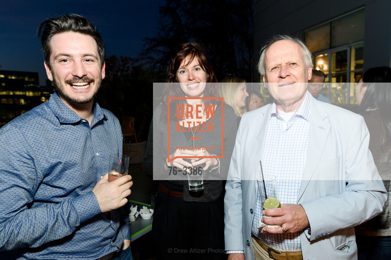 Alex Cammarano, Elizabeth Mouchy, Gary Sawka, Scroll Ball Waterside Kitchen Opening, Scroll Bar, Pullman Hotel. 223 Twin Dolphin Drive, February 1st, 2018, Photo #76-3386 Alex Cammarano, Elizabeth Mouchy, Gary Sawka, Photo #76-3386