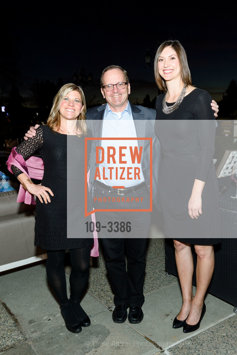 Jenny Forrest, Tom Warner, Amanda Kost, Scroll Ball Waterside Kitchen Opening, Scroll Bar, Pullman Hotel. 223 Twin Dolphin Drive, February 1st, 2018, Photo #109-3386 Jenny Forrest, Tom Warner, Amanda Kost, Photo #109-3386