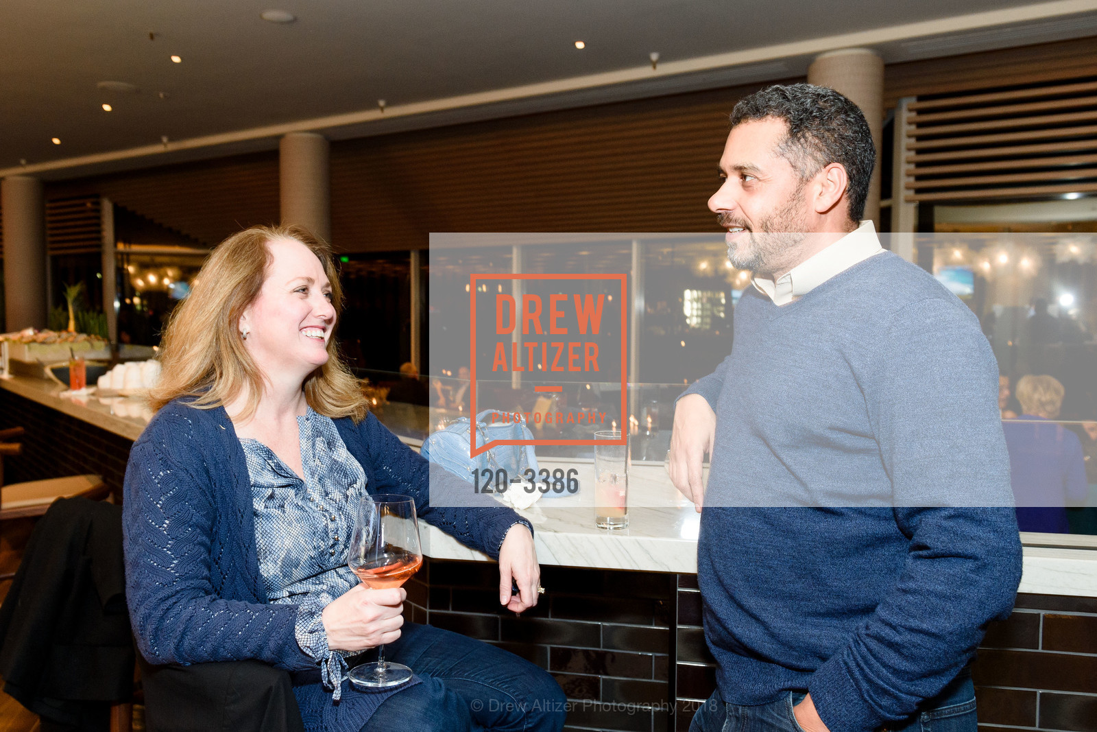 Robbie Moffat, Ian Bain, Scroll Ball Waterside Kitchen Opening, Scroll Bar, Pullman Hotel. 223 Twin Dolphin Drive, February 1st, 2018, Photo #120-3386 Robbie Moffat, Ian Bain, Photo #120-3386