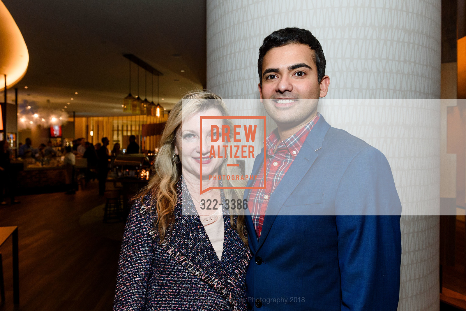 Karen, Ken Russell Coelho, Scroll Ball Waterside Kitchen Opening, Scroll Bar, Pullman Hotel. 223 Twin Dolphin Drive, February 1st, 2018, Photo #322-3386 Karen, Ken Russell Coelho, Photo #322-3386