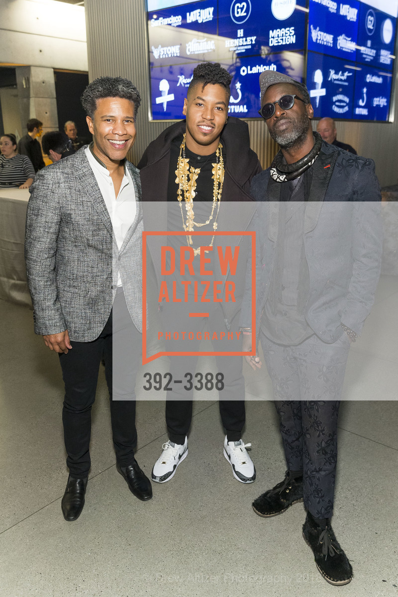 David Sanchez, Christian Scott, Saul Williams, SFJAZZ Gala 2018, SFJAZZ Center. 201 Franklin Street, February 1st, 2018, Photo #392-3388 David Sanchez, Christian Scott, Saul Williams, Photo #392-3388