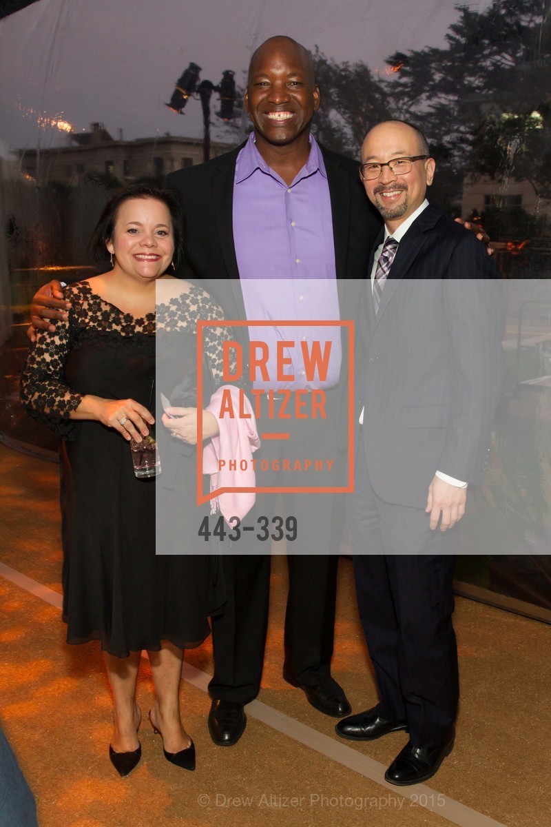 Anne Farrah, Aaron Horn, Kevin Kumashiro, University of San Francisco Alumni Awards Gala 2015, University of San Francisco. University of San Francisco, October 2nd, 2015, Photo #443-339 Anne Farrah, Aaron Horn, Kevin Kumashiro, Photo #443-339