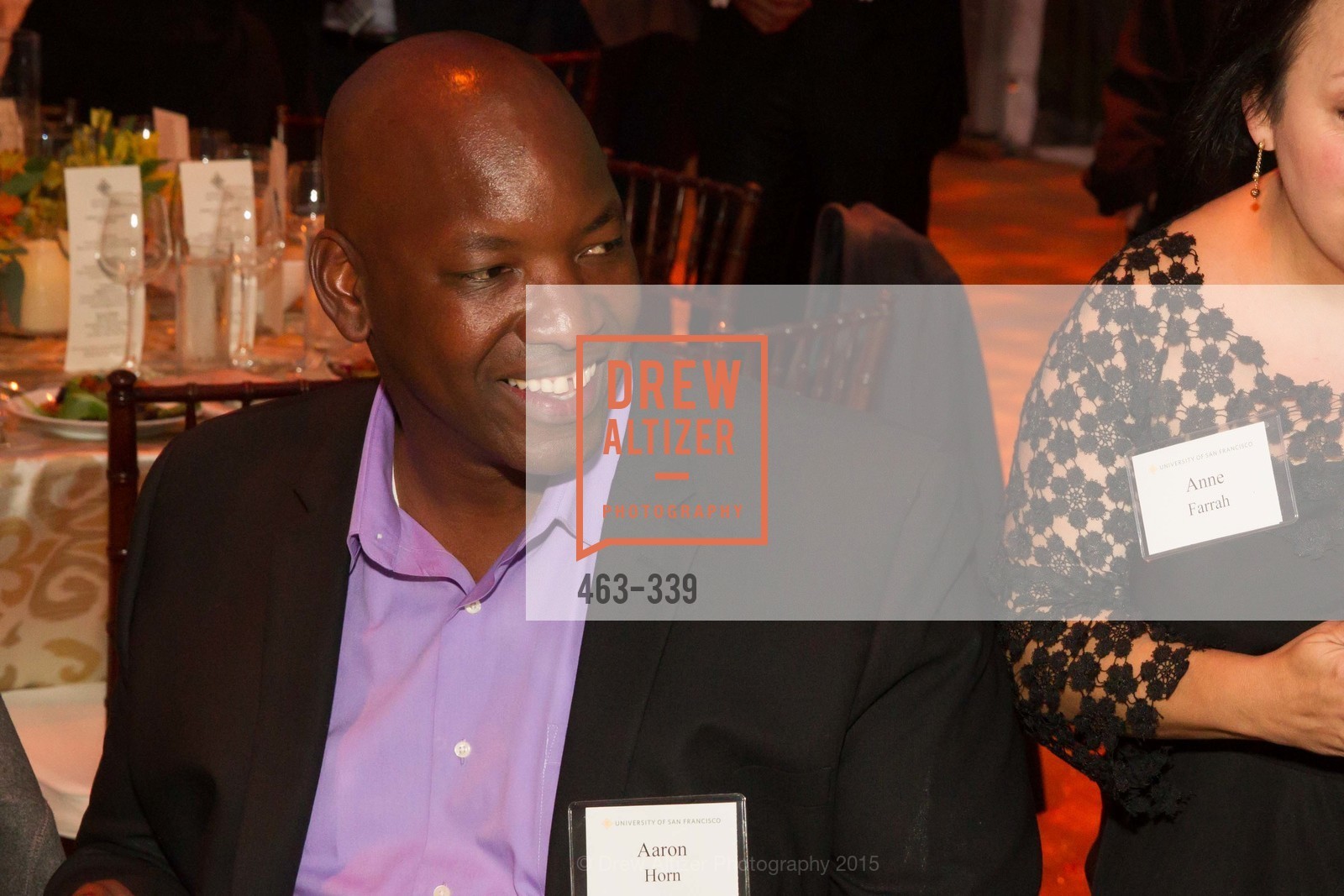 Aaron Horn, University of San Francisco Alumni Awards Gala 2015, University of San Francisco. University of San Francisco, October 2nd, 2015, Photo #463-339 Aaron Horn, Photo #463-339