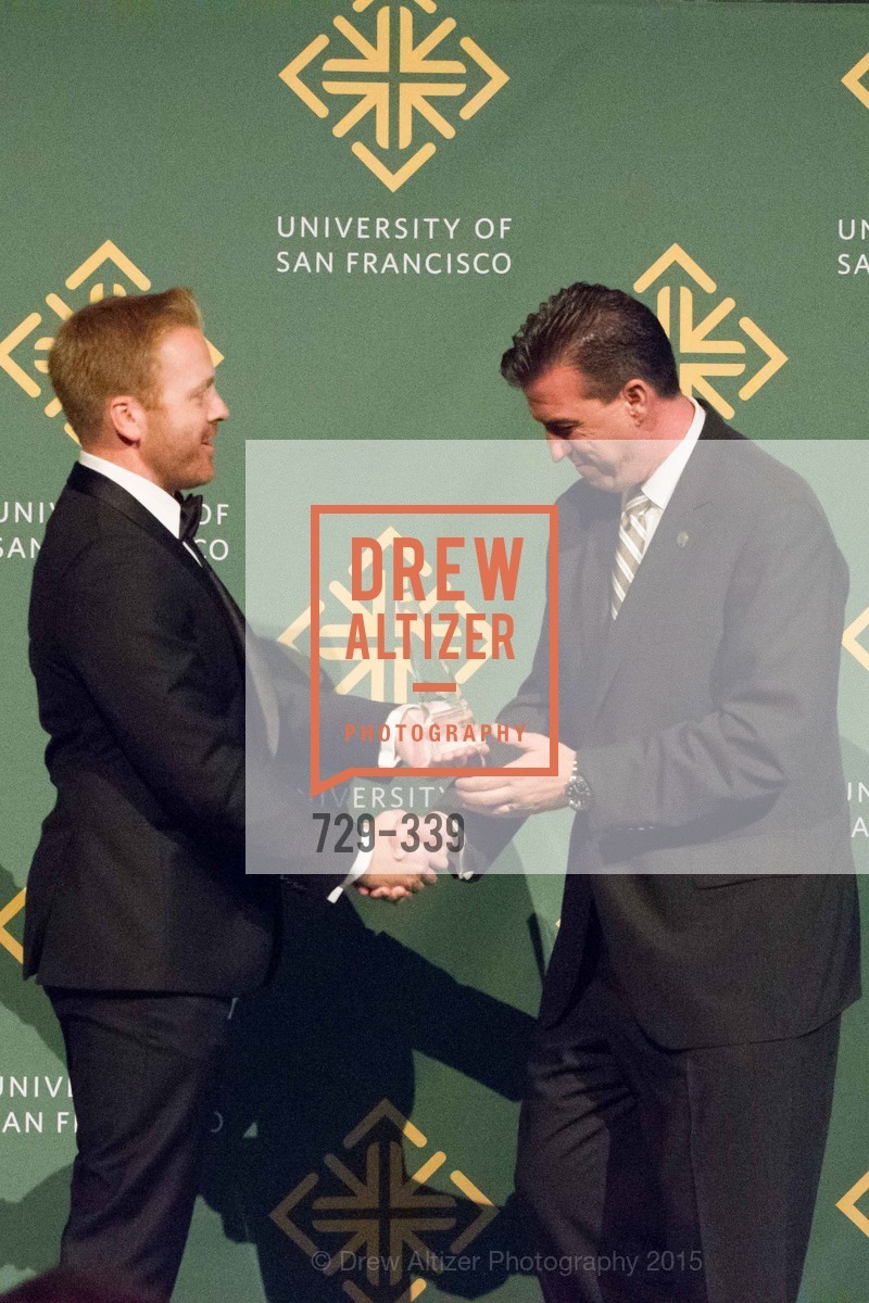 Jay Dillon, Kevin Mullin, University of San Francisco Alumni Awards Gala 2015, University of San Francisco. University of San Francisco, October 2nd, 2015, Photo #729-339 Jay Dillon, Kevin Mullin, Photo #729-339