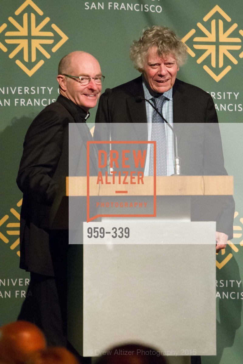 Paul Fitzgerald, Gordon P. Getty, University of San Francisco Alumni Awards Gala 2015, University of San Francisco. University of San Francisco, October 2nd, 2015, Photo #959-339 Paul Fitzgerald, Gordon P. Getty, Photo #959-339