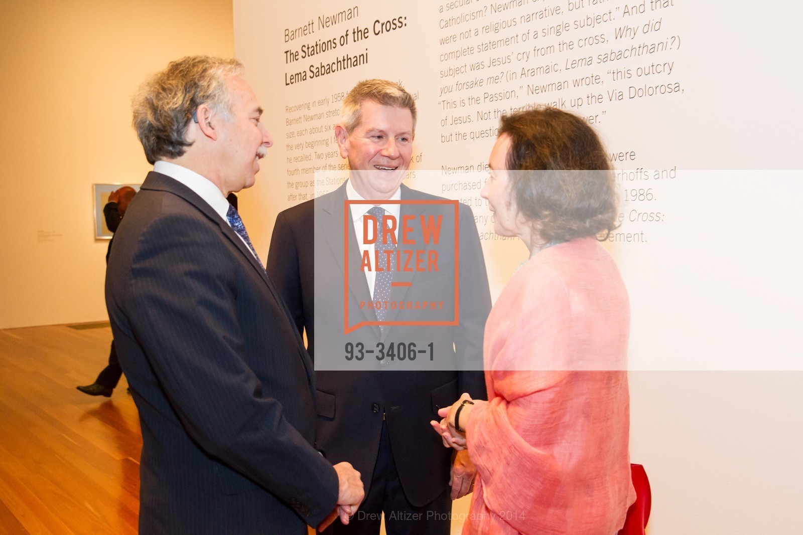 John Meyerhoff, Richard Benefield, Lenel Sroff-Meyerhoff, Opening of Modernism from the NATIONAL GALLERY OF ART: The Robert and Jane Meyerhoff Collection, US, June 4th, 2014, Photo #93-3406-1 John Meyerhoff, Richard Benefield, Lenel Sroff-Meyerhoff, Photo #93-3406-1