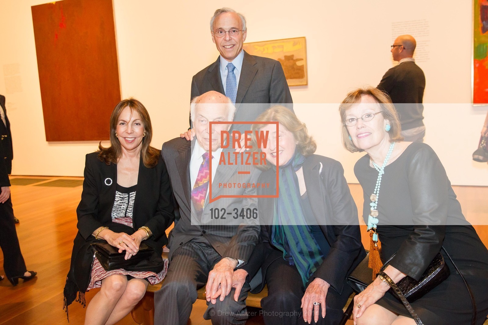 Rosalind Greene, Robert Meyerhoff, Neil Meyerhoff, Jane Meyerhoff, Sayra Meyerhoff, Opening of Modernism from the NATIONAL GALLERY OF ART: The Robert and Jane Meyerhoff Collection, US, June 4th, 2014, Photo #102-3406 Rosalind Greene, Robert Meyerhoff, Neil Meyerhoff, Jane Meyerhoff, Sayra Meyerhoff, Photo #102-3406