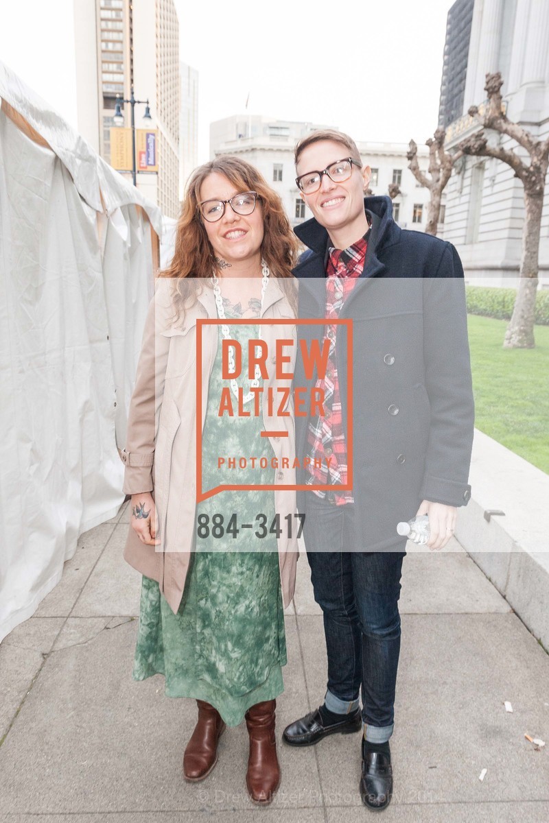 Michelle Tea, Dashiell Lippman, ONE BILLION RISING FOR JUSTICE Event at San Francisco City Hall, US, February 14th, 2014, Photo #884-3417 Michelle Tea, Dashiell Lippman, Photo #884-3417