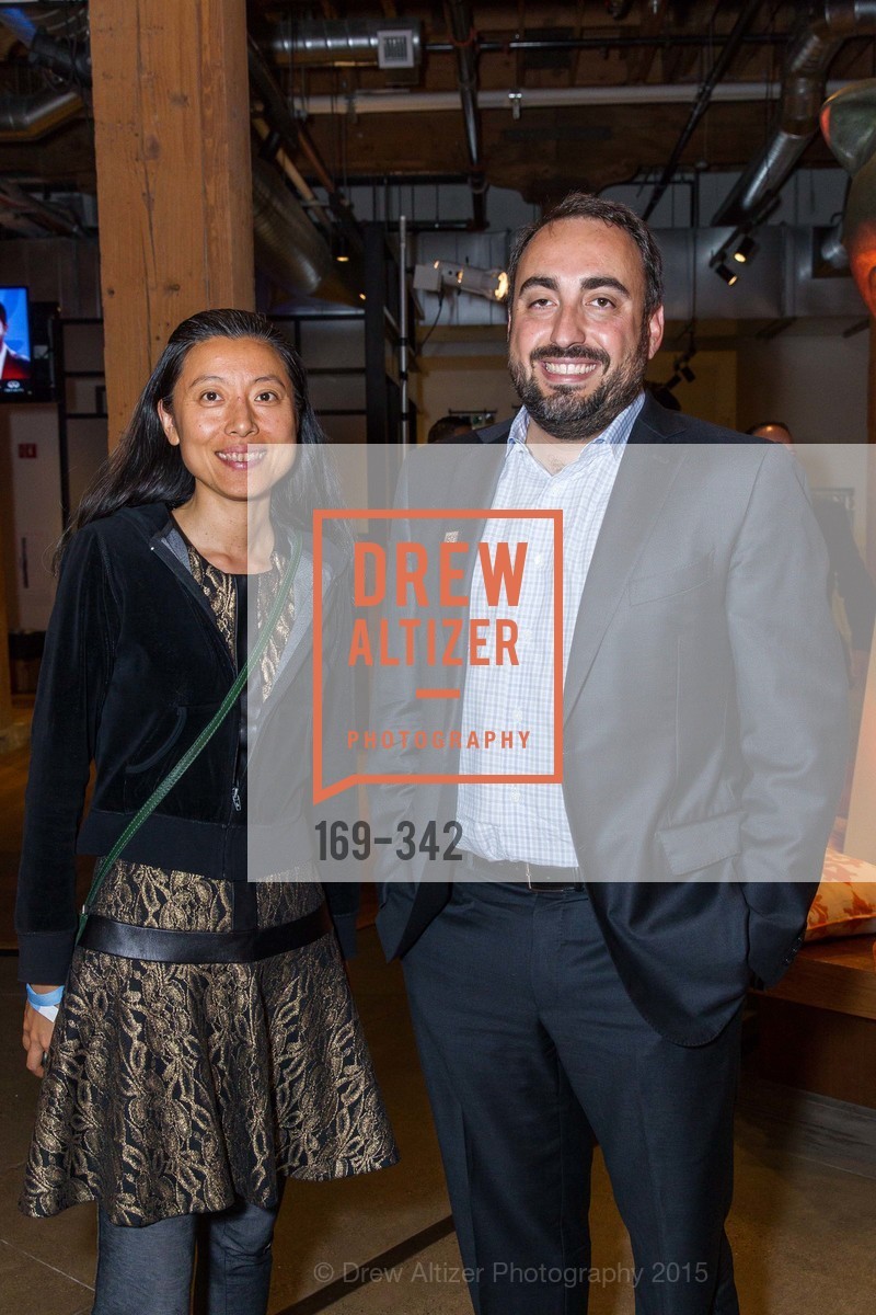 Dawn Song, Alex Stamos, Fortune's 40 Under 40 Party, GitHub HQ. GitHub HQ, . 88 Colin P Kelly Jr St, October 7th, 2015, Photo #169-342 Dawn Song, Alex Stamos, Photo #169-342