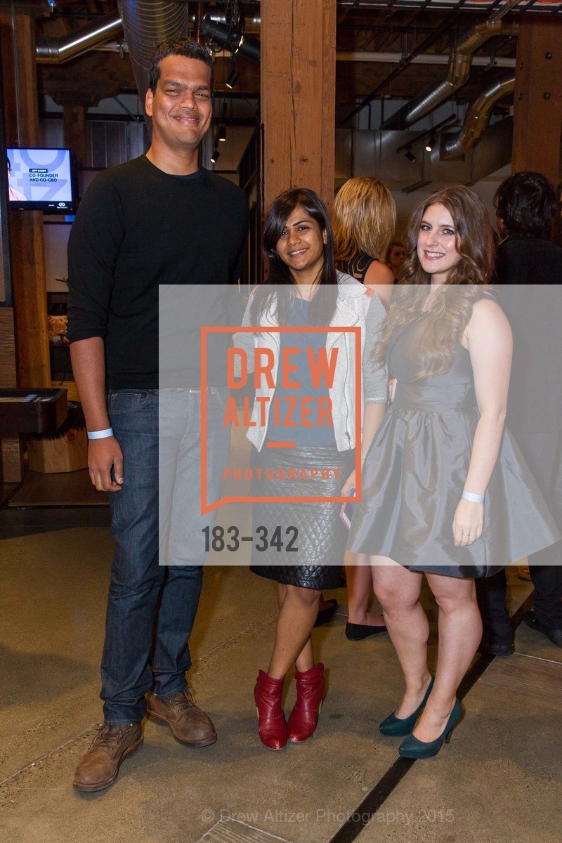 Sriram Krishnan, Aarthi Ramamurthy, Kia Kokalitcheva, Fortune's 40 Under 40 Party, GitHub HQ. 88 Colin P Kelly Jr St, October 7th, 2015,Drew Altizer, Drew Altizer Photography, full-service event agency, private events, San Francisco photographer, photographer California