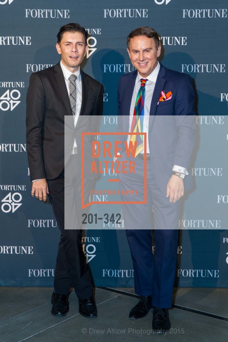 Damion Matthews, Joel Goodrich, Fortune's 40 Under 40 Party, GitHub HQ. GitHub HQ, . 88 Colin P Kelly Jr St, October 7th, 2015, Photo #201-342 Damion Matthews, Joel Goodrich, Photo #201-342
