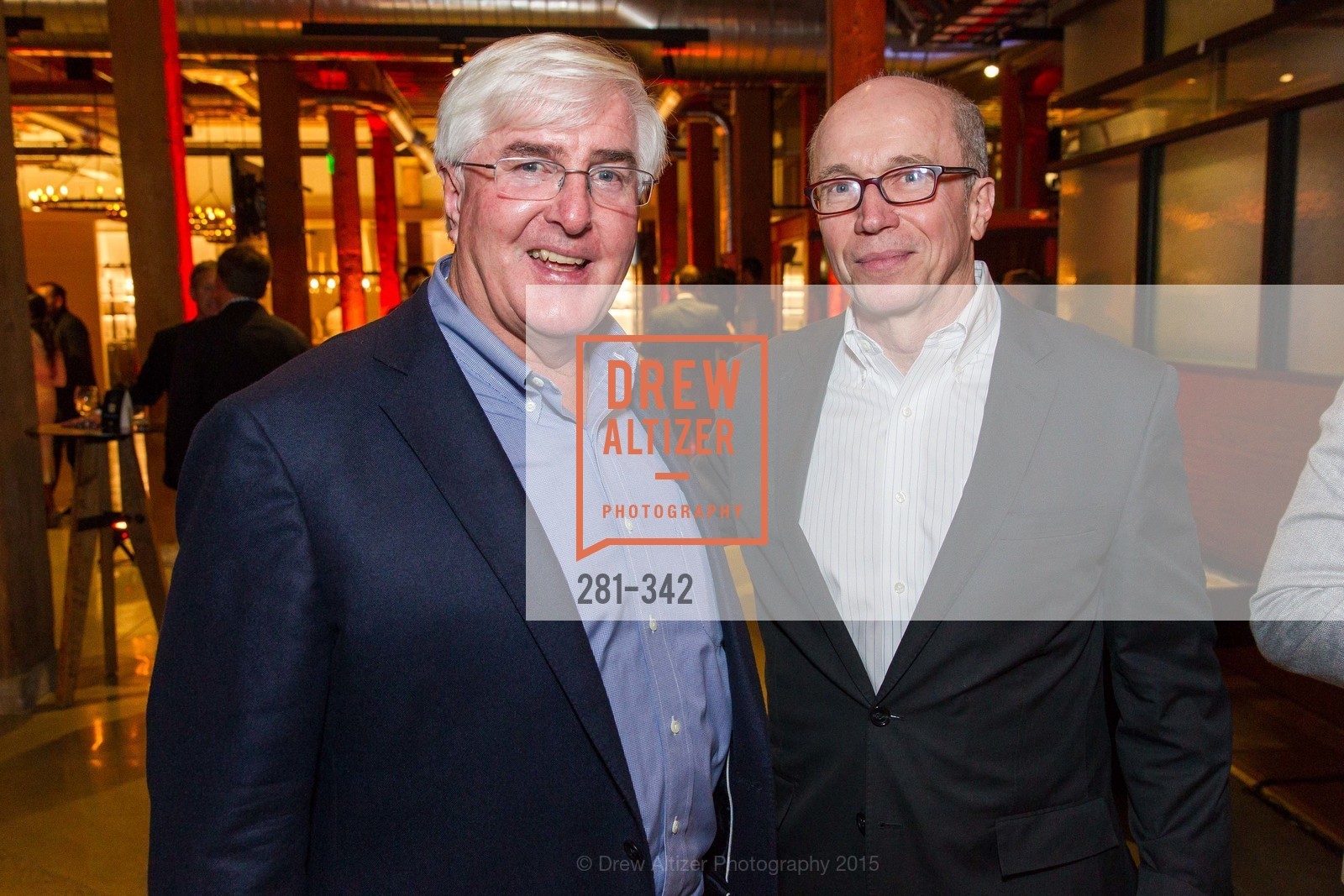 Ron Conway, Alan Murray, Fortune's 40 Under 40 Party, GitHub HQ. GitHub HQ, . 88 Colin P Kelly Jr St, October 7th, 2015, Photo #281-342 Ron Conway, Alan Murray, Photo #281-342