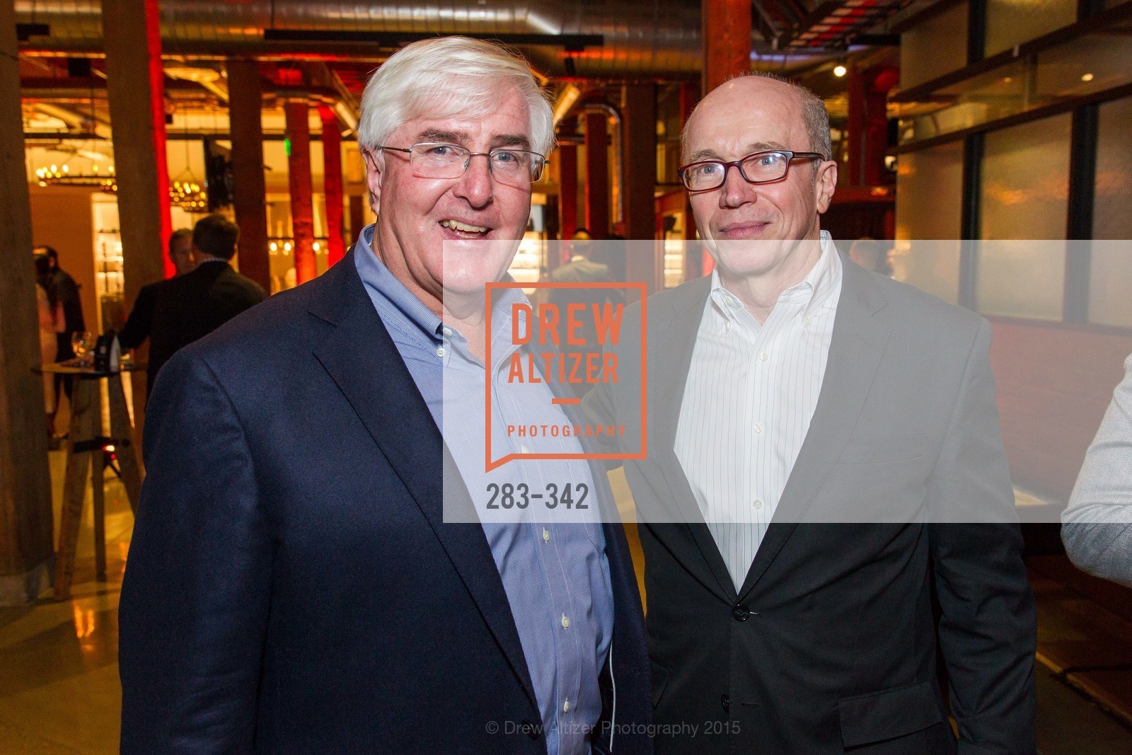 Ron Conway, Alan Murray, Fortune's 40 Under 40 Party, GitHub HQ. GitHub HQ, . 88 Colin P Kelly Jr St, October 7th, 2015, Photo #283-342 Ron Conway, Alan Murray, Photo #283-342