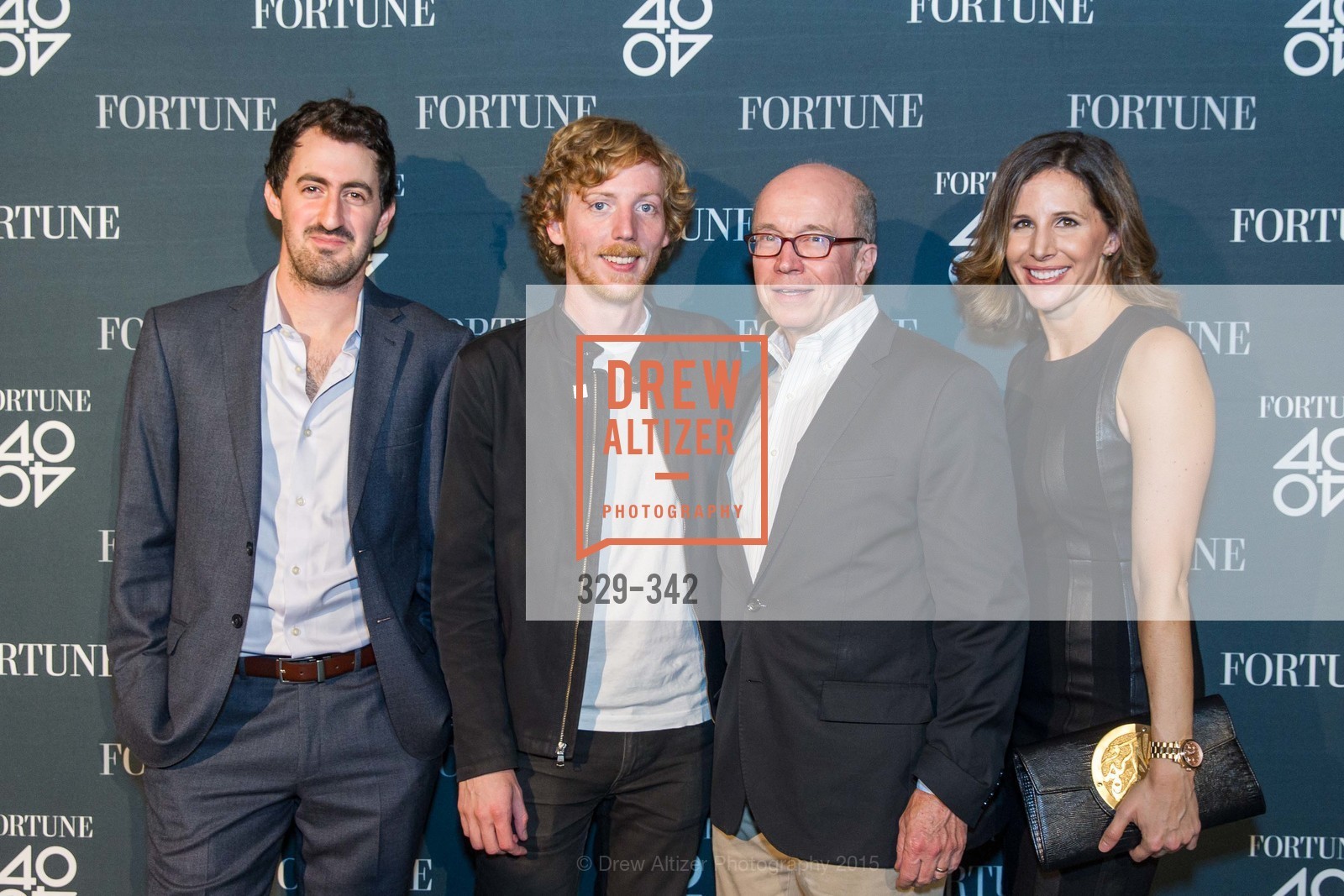Daniel Roberts, Chris Wanstrath, Alan Murray, Leigh Gallagher, Fortune's 40 Under 40 Party, GitHub HQ. GitHub HQ, . 88 Colin P Kelly Jr St, October 7th, 2015, Photo #329-342 Daniel Roberts, Chris Wanstrath, Alan Murray, Leigh Gallagher, Photo #329-342
