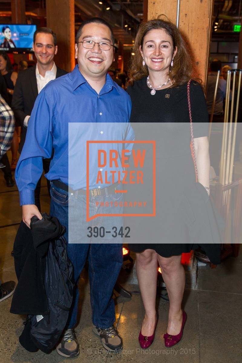 Mendel Chuang, Catherine Lacavera, Fortune's 40 Under 40 Party, GitHub HQ. GitHub HQ, . 88 Colin P Kelly Jr St, October 7th, 2015, Photo #390-342 Mendel Chuang, Catherine Lacavera, Photo #390-342