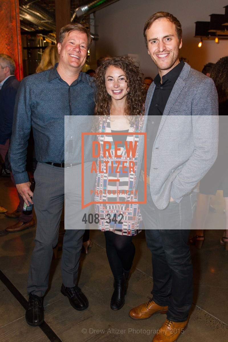 Matt Rosoff, Debbie Sterling, Beau Lewis, Fortune's 40 Under 40 Party, GitHub HQ. GitHub HQ, . 88 Colin P Kelly Jr St, October 7th, 2015, Photo #408-342 Matt Rosoff, Debbie Sterling, Beau Lewis, Photo #408-342