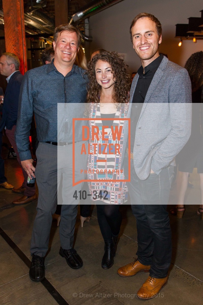 Matt Rosoff, Debbie Sterling, Beau Lewis, Fortune's 40 Under 40 Party, GitHub HQ. GitHub HQ, . 88 Colin P Kelly Jr St, October 7th, 2015, Photo #410-342 Matt Rosoff, Debbie Sterling, Beau Lewis, Photo #410-342