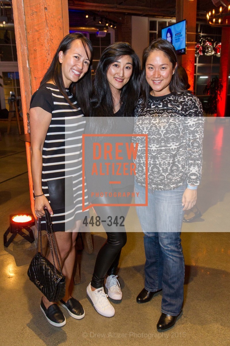 Sheila Tran, Jess Lee, Christina Lee, Fortune's 40 Under 40 Party, GitHub HQ. GitHub HQ, . 88 Colin P Kelly Jr St, October 7th, 2015, Photo #448-342 Sheila Tran, Jess Lee, Christina Lee, Photo #448-342