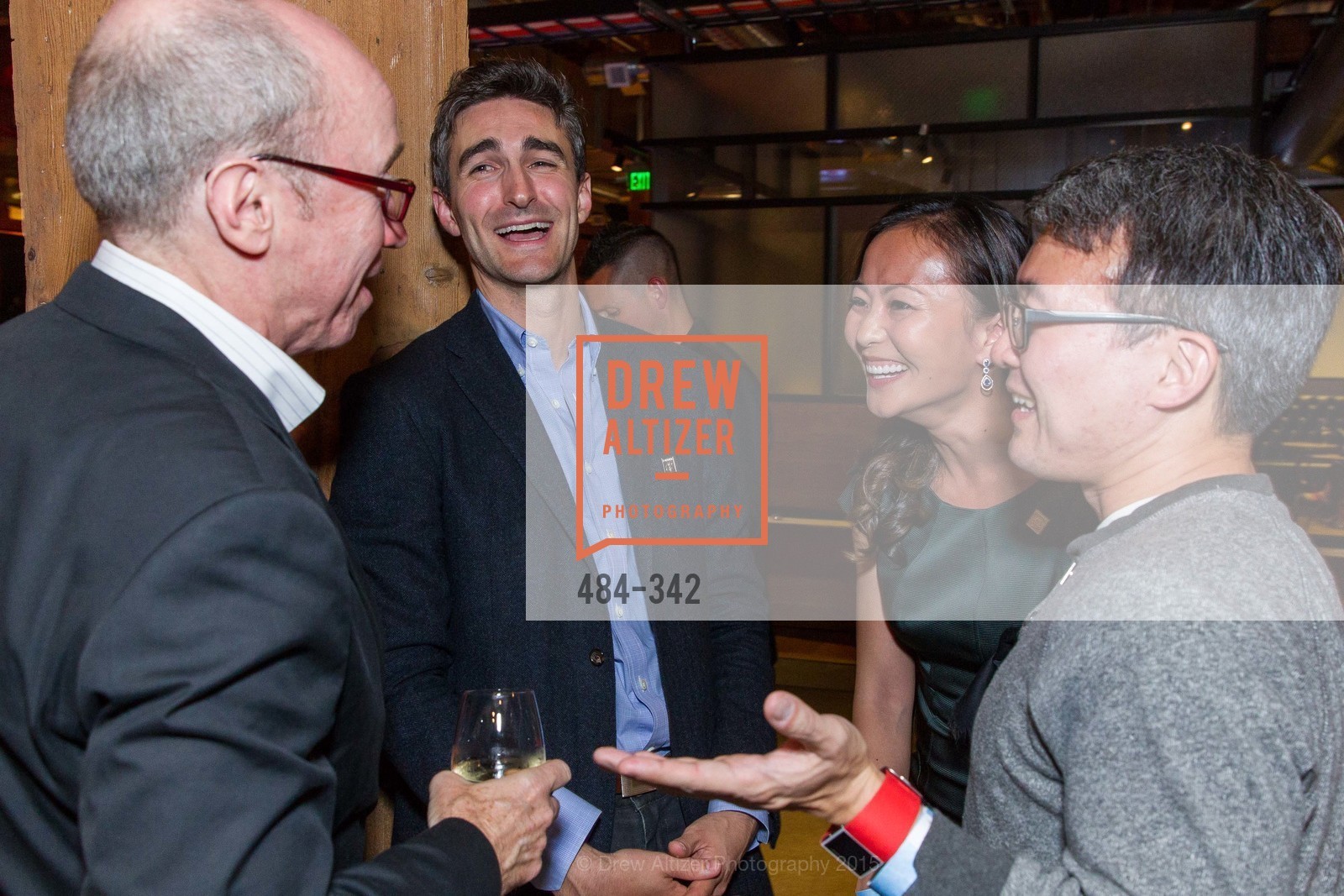 Alan Murray, Trevor Nelson, Karen Fang, James Park, Fortune's 40 Under 40 Party, GitHub HQ. 88 Colin P Kelly Jr St, October 7th, 2015,Drew Altizer, Drew Altizer Photography, full-service event agency, private events, San Francisco photographer, photographer California