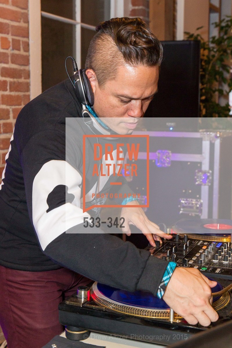 DJ, Fortune's 40 Under 40 Party, GitHub HQ. GitHub HQ, . 88 Colin P Kelly Jr St, October 7th, 2015, Photo #533-342 DJ, Photo #533-342