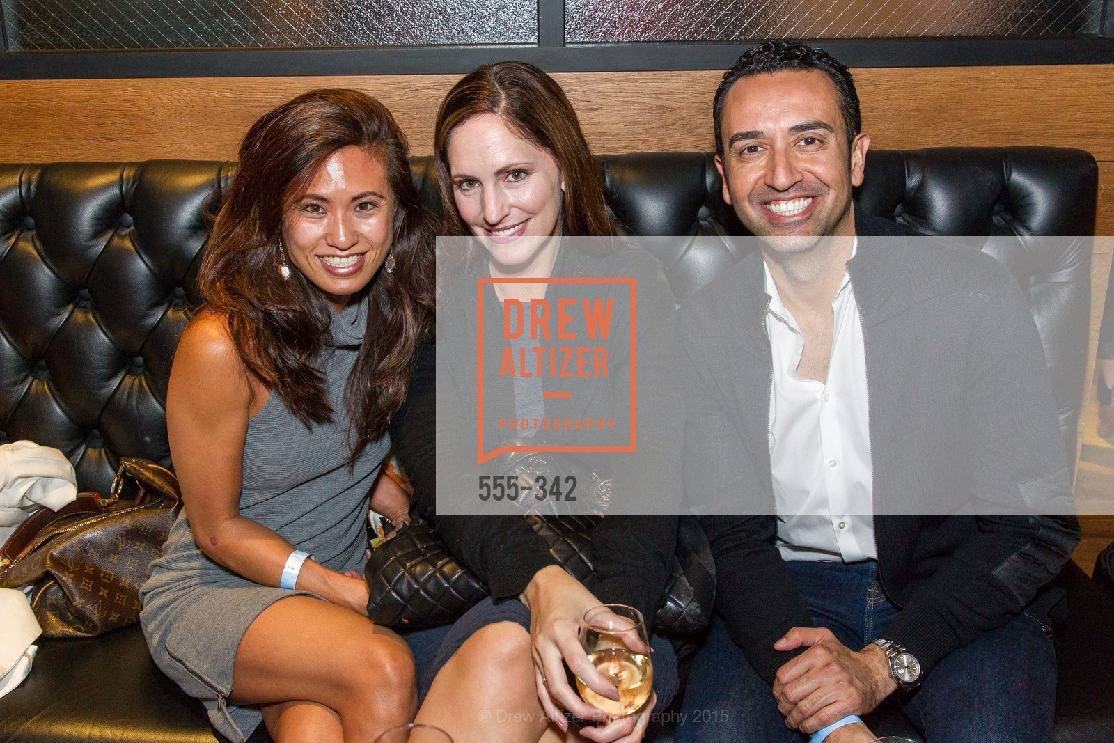 Annie Wu, Jana Messerschmidt, Fareed Adib, Fortune's 40 Under 40 Party, GitHub HQ. GitHub HQ, . 88 Colin P Kelly Jr St, October 7th, 2015, Photo #555-342 Annie Wu, Jana Messerschmidt, Fareed Adib, Photo #555-342