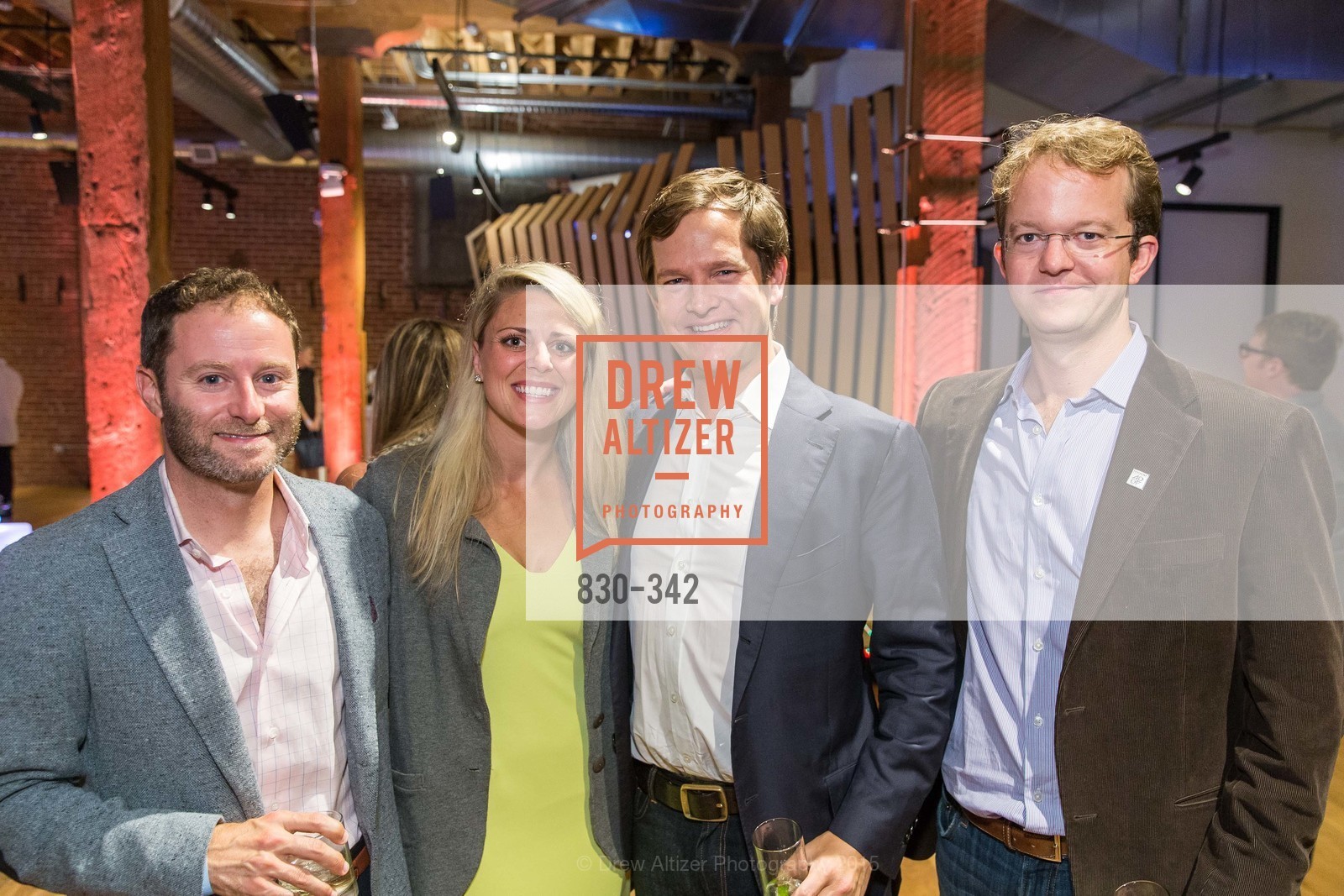 Scott Jacobs, Heather Pastorius, John Ackerly, Will Ackerly, Fortune's 40 Under 40 Party, GitHub HQ. GitHub HQ, . 88 Colin P Kelly Jr St, October 7th, 2015, Photo #830-342 Scott Jacobs, Heather Pastorius, John Ackerly, Will Ackerly, Photo #830-342