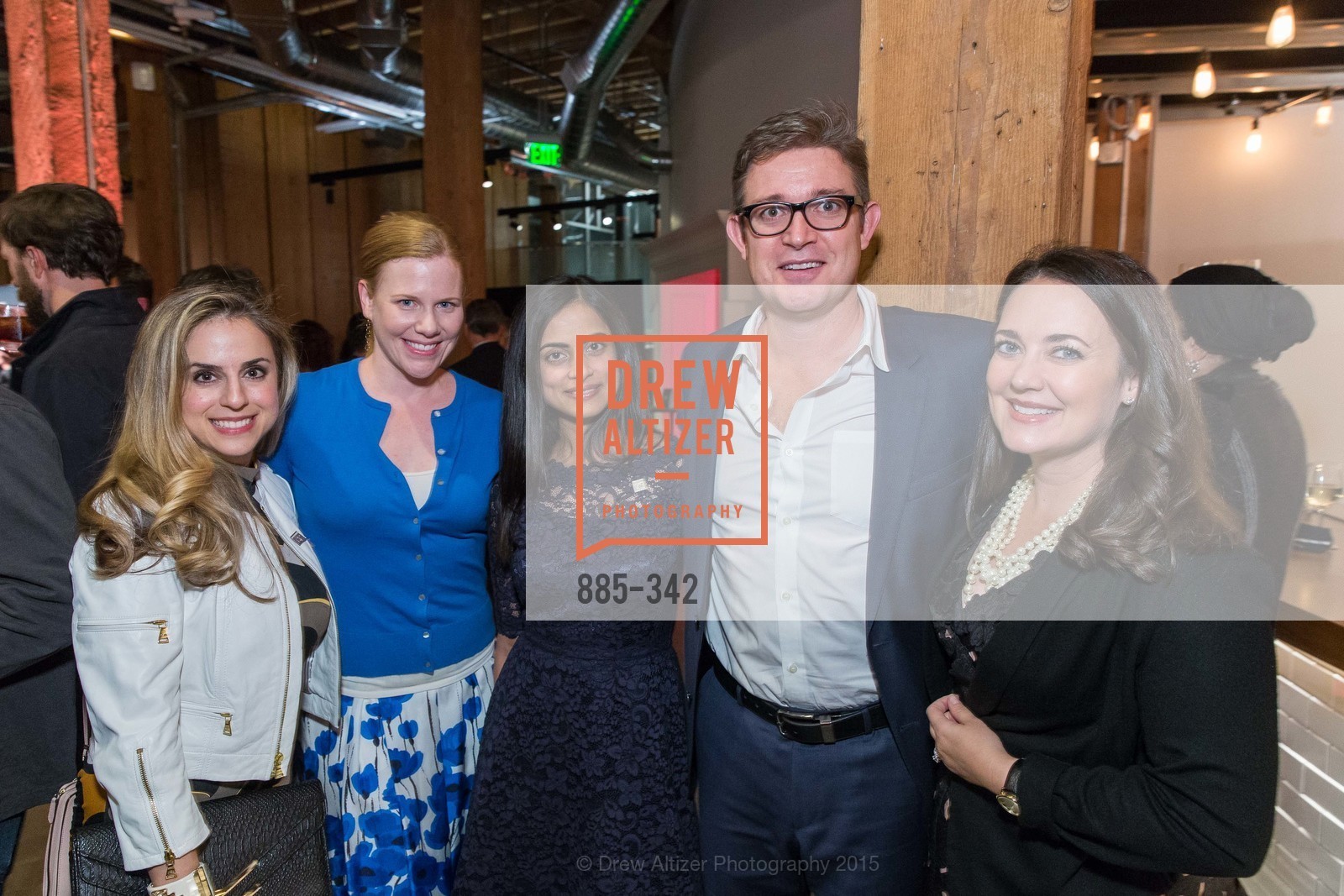 Michelle Dipp, Kristin Rubi, Dhivya Suryadevara, Jeff Peck, Sarah Kauss, Fortune's 40 Under 40 Party, GitHub HQ. 88 Colin P Kelly Jr St, October 7th, 2015,Drew Altizer, Drew Altizer Photography, full-service agency, private events, San Francisco photographer, photographer california