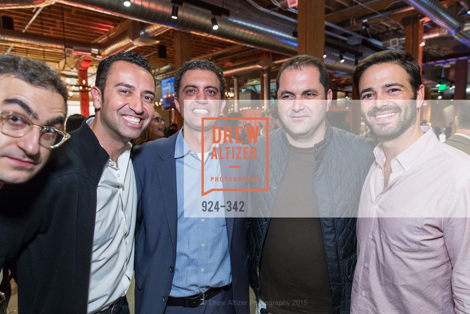 Fareed Adib, Emil Michael, Shervin Pishevar, Noah Lichtenstein, Fortune's 40 Under 40 Party, GitHub HQ. 88 Colin P Kelly Jr St, October 7th, 2015,Drew Altizer, Drew Altizer Photography, full-service agency, private events, San Francisco photographer, photographer california