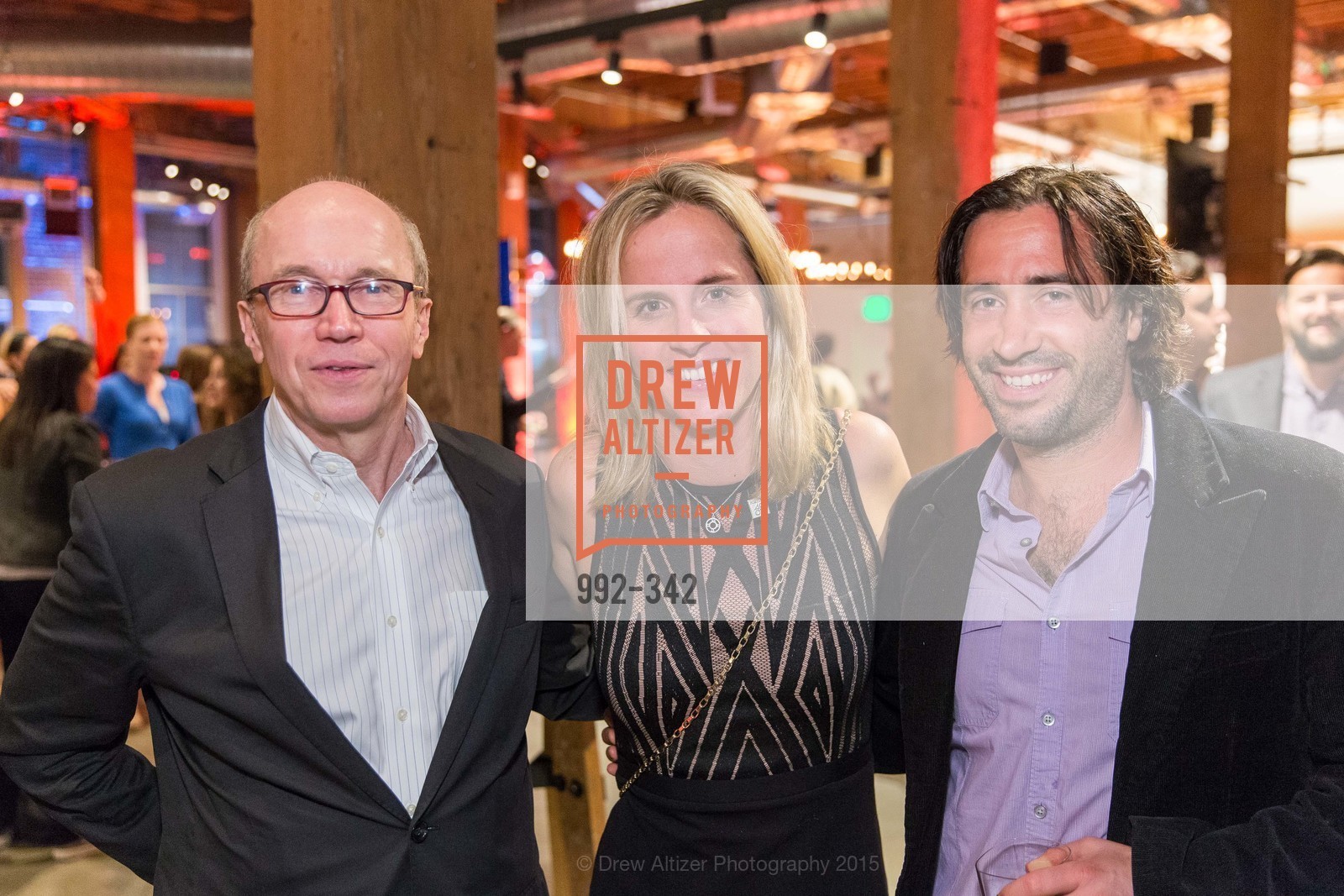 Alan Murray, Lisa Falzone, Chris Ciabarra, Fortune's 40 Under 40 Party, GitHub HQ. GitHub HQ, . 88 Colin P Kelly Jr St, October 7th, 2015, Photo #992-342 Alan Murray, Lisa Falzone, Chris Ciabarra, Photo #992-342