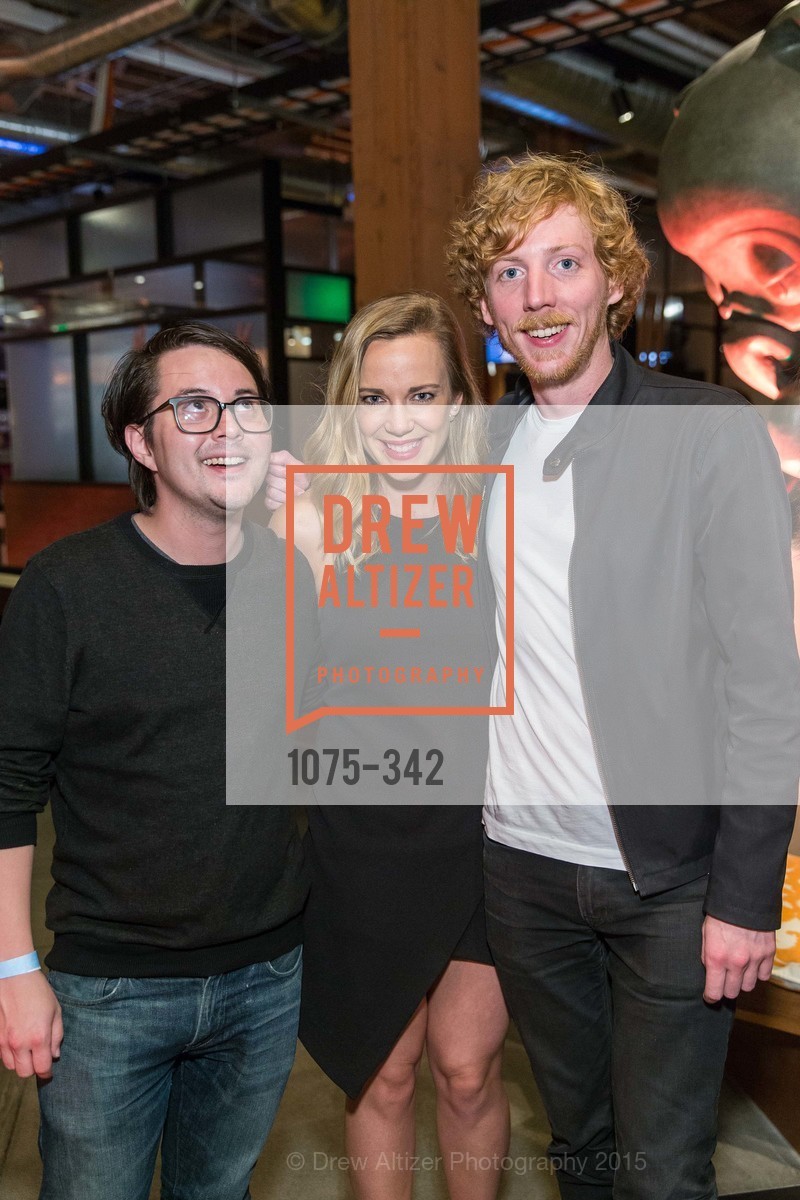 Pat Nakajima, Mendy Slaton, Chris Wanstrath, Fortune's 40 Under 40 Party, GitHub HQ. GitHub HQ, . 88 Colin P Kelly Jr St, October 7th, 2015, Photo #1075-342 Pat Nakajima, Mendy Slaton, Chris Wanstrath, Photo #1075-342