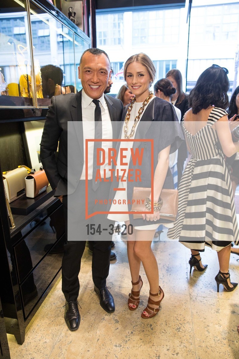 Joe Zee, Olivia Palermo, CAROLINA HERRERA and ELLE'S Joe Zee Celebrate the Opening of CH Carolina Herrera, San Francisco, US, May 15th, 2014, Photo #154-3420 Joe Zee, Olivia Palermo, Photo #154-3420