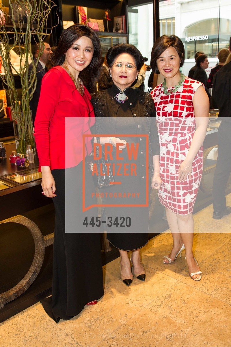 Grace King, Shirley King, Philomena King, CAROLINA HERRERA and ELLE'S Joe Zee Celebrate the Opening of CH Carolina Herrera, San Francisco, US, May 15th, 2014, Photo #445-3420 Grace King, Shirley King, Philomena King, Photo #445-3420