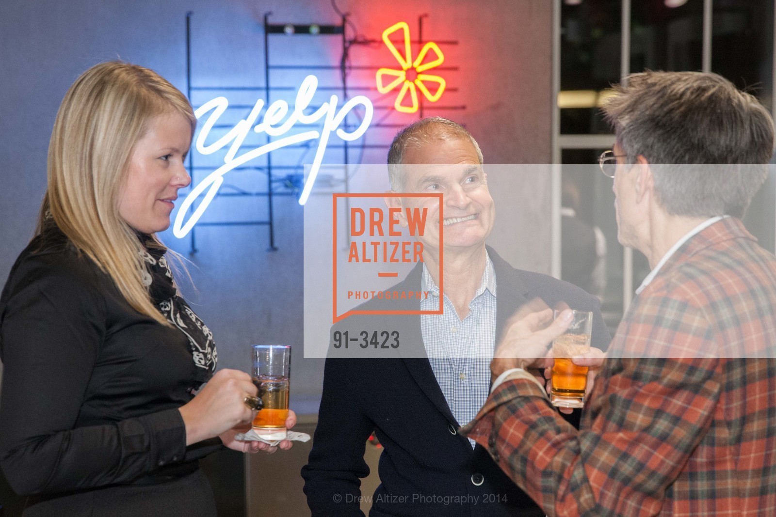 Melissa Wallin, Mark Strauss, Louis Schume, FUTURES TECH + DESIGN Dinner, US, November 13th, 2014, Photo #91-3423 Melissa Wallin, Mark Strauss, Louis Schume, Photo #91-3423