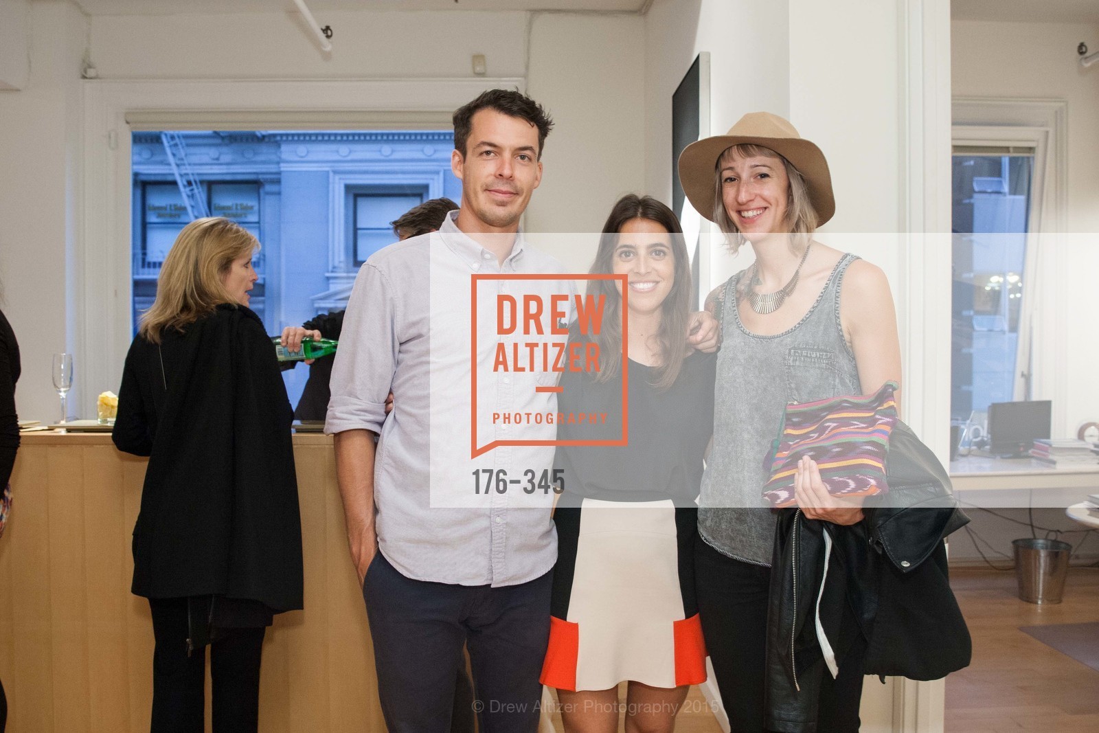 Conor Hagen, Eugenia Balldv, Taylor Reid, John Berggruen Gallery presents "Looking Back: 45 Years", John Berggruen Gallery. John Berggruen Gallery, . 228 Grant Ave, October 8th, 2015, Photo #176-345 Conor Hagen, Eugenia Balldv, Taylor Reid, Photo #176-345